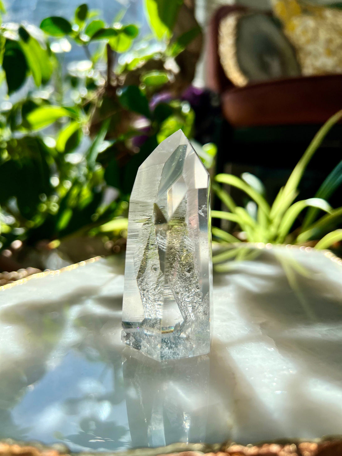 Grade AAA Lemurian Towers with Barcodes and Self-Healed - Semi-polished, Top Quality, from Sento se Bahia LTC26, 103g