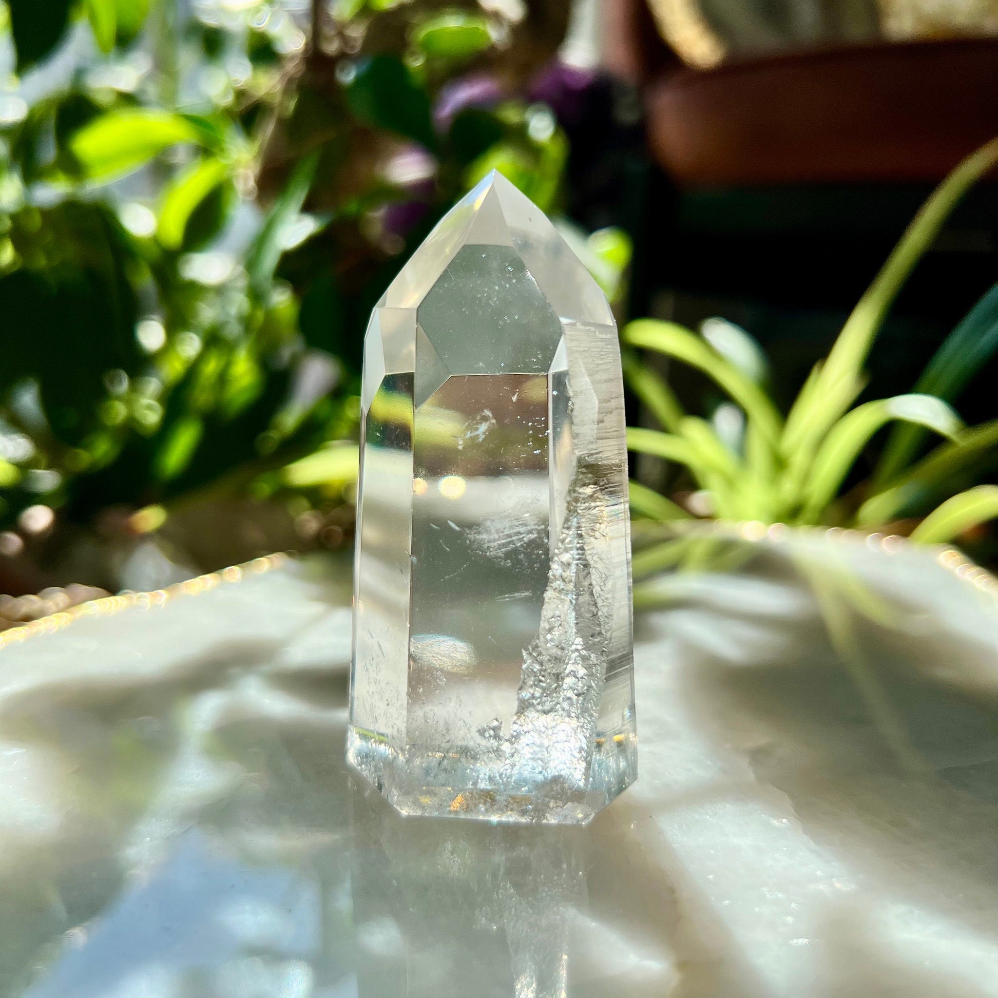 Grade AAA Lemurian Towers with Barcodes and Self-Healed - Semi-polished, Top Quality, from Sento se Bahia LTC26, 103g