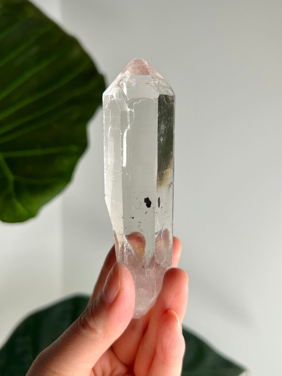 Grade AAA+ Natural Lemurian Cathedral Points with Black Hematite Inclusion - Collector Piece from Diamantina, Brazil LCC04,104g