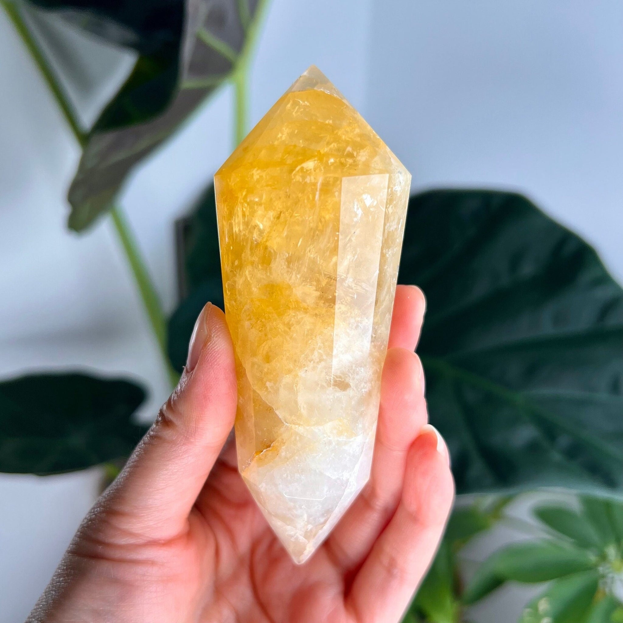 Grade AAA 12-Sided Golden Healer Vogel Wand - Double Terminated for Powerful Healing and Energy Amplification, GVC20 220g