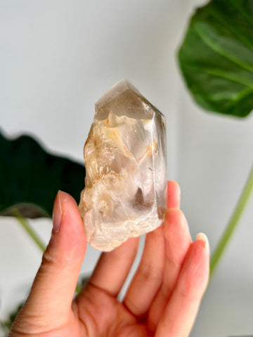 Grade AAA Natural Golden Amphibole Quartz, Angel Phantom Quartz - from Taquaraçu de Minas, Brazil AFC55, 96g