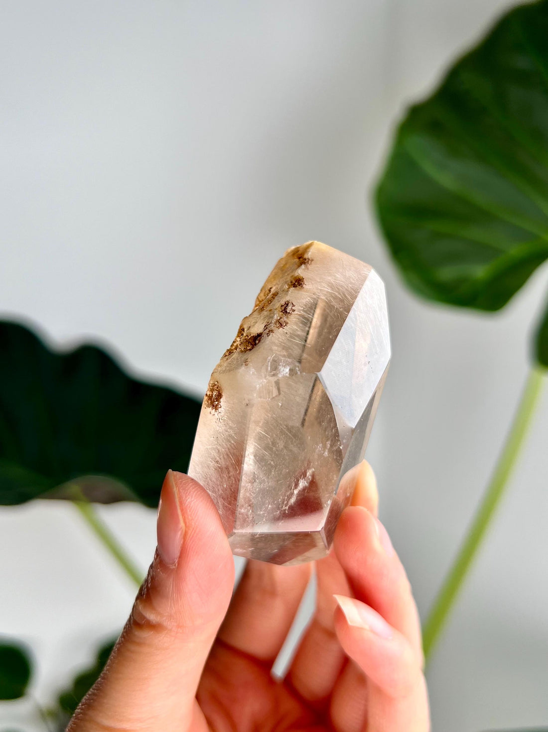 Grade AAA Natural Rutile Amphibole Quartz, Angel Phantom Quartz - from Taquaraçu de Minas, Brazil AFC57, 89g