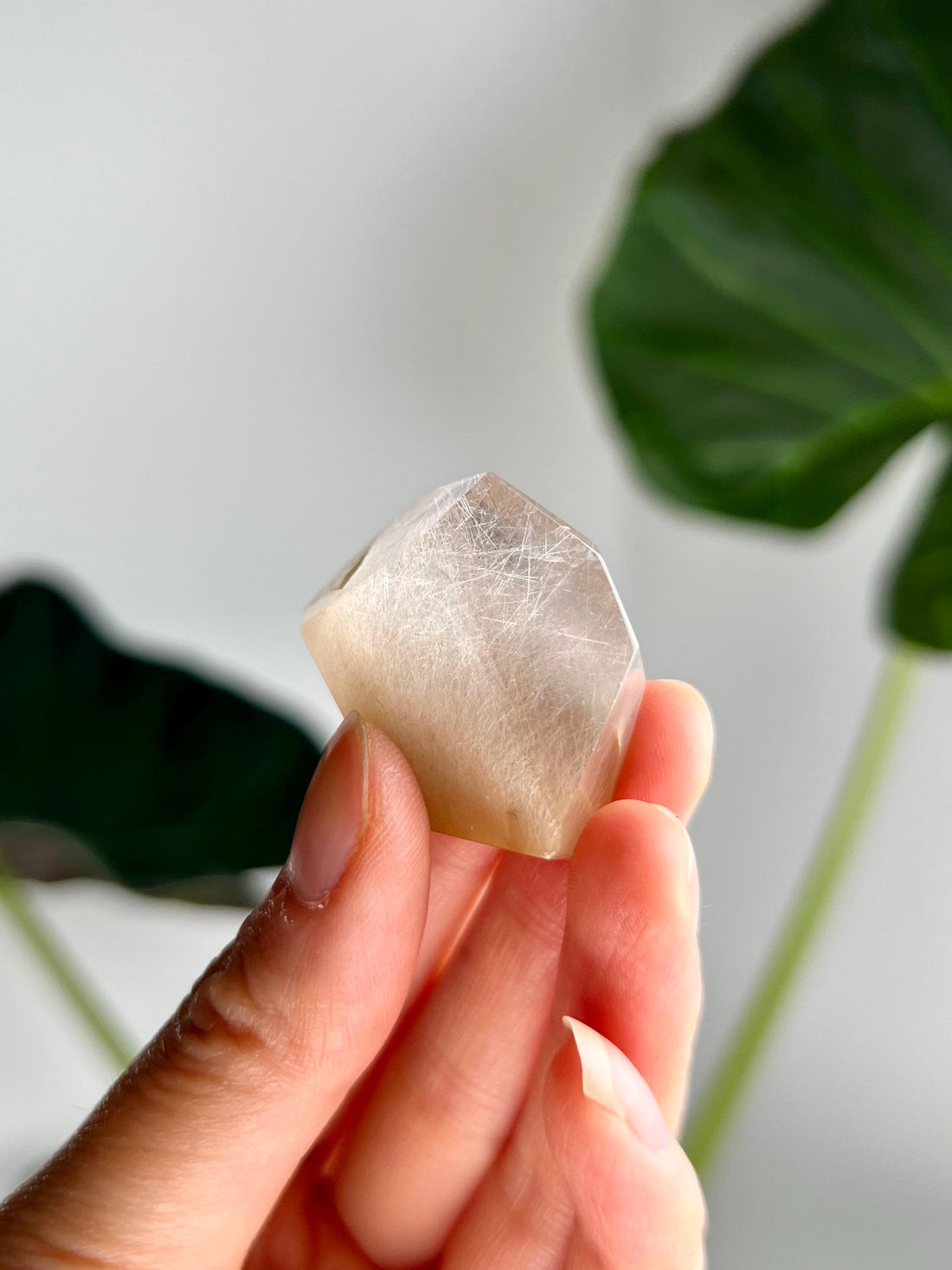 Grade AAA Natural Rutile Amphibole Quartz, Angel Phantom Quartz - from Taquaraçu de Minas, Brazil AFC58, 26g