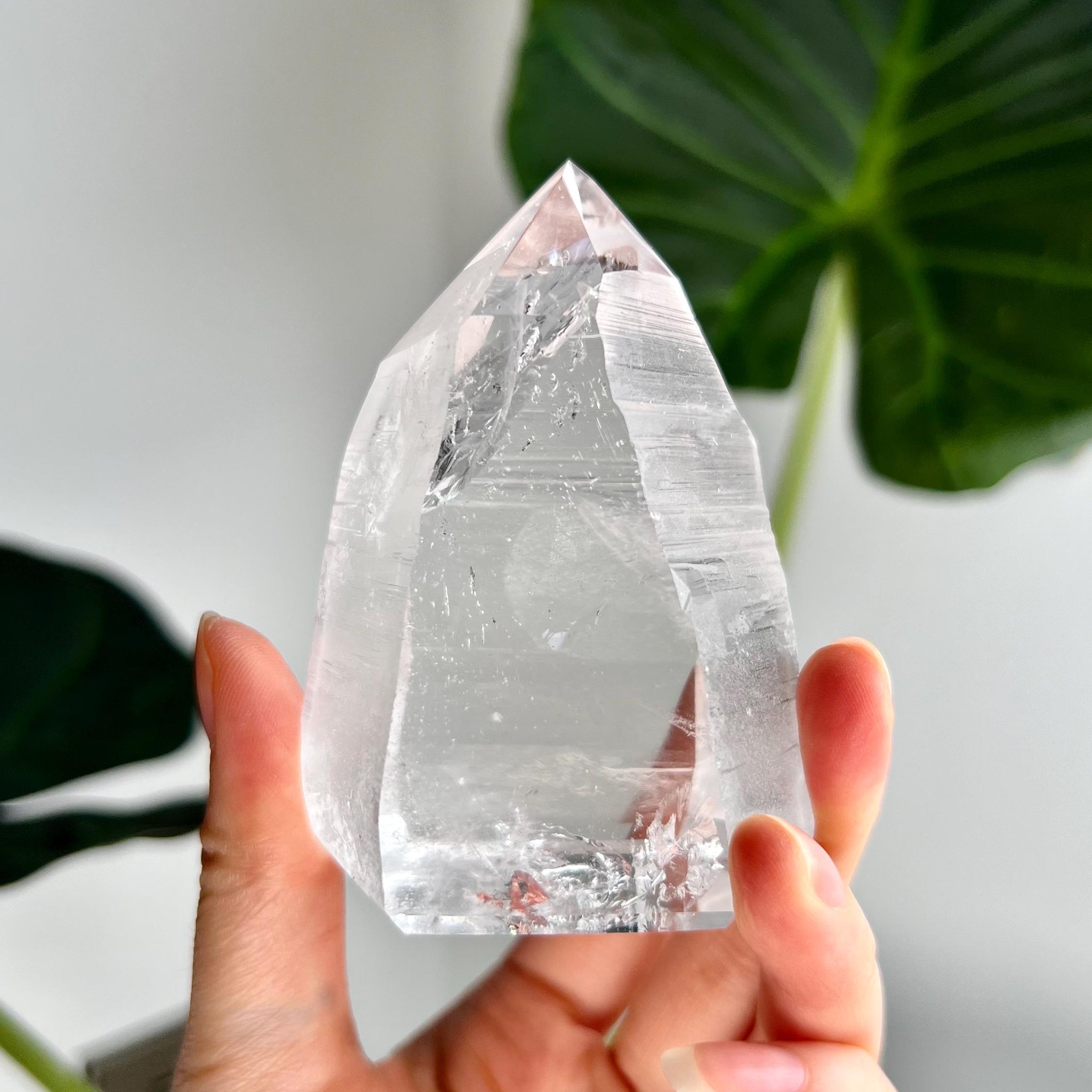 Grade AAA Lemurian Tower with Barcodes - Semi-polished, Top Quality, from Sento Se Bahia LTC37, 261g