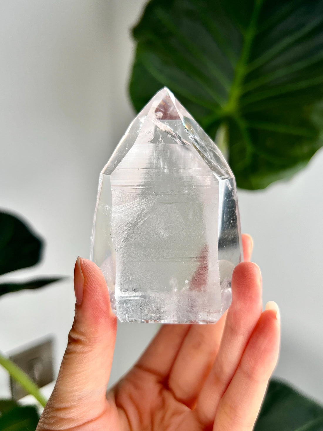 Grade AAA Lemurian Tower with Barcodes - Semi-polished, Top Quality, from Sento Se Bahia LTC37, 261g