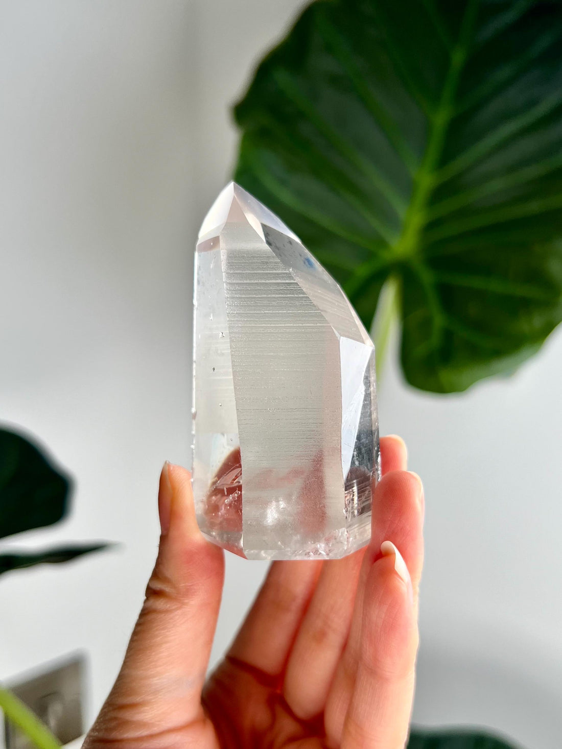 Grade AAA Lemurian Tower with Barcodes - Semi-polished, Top Quality, from Sento Se Bahia LTC45, 137g