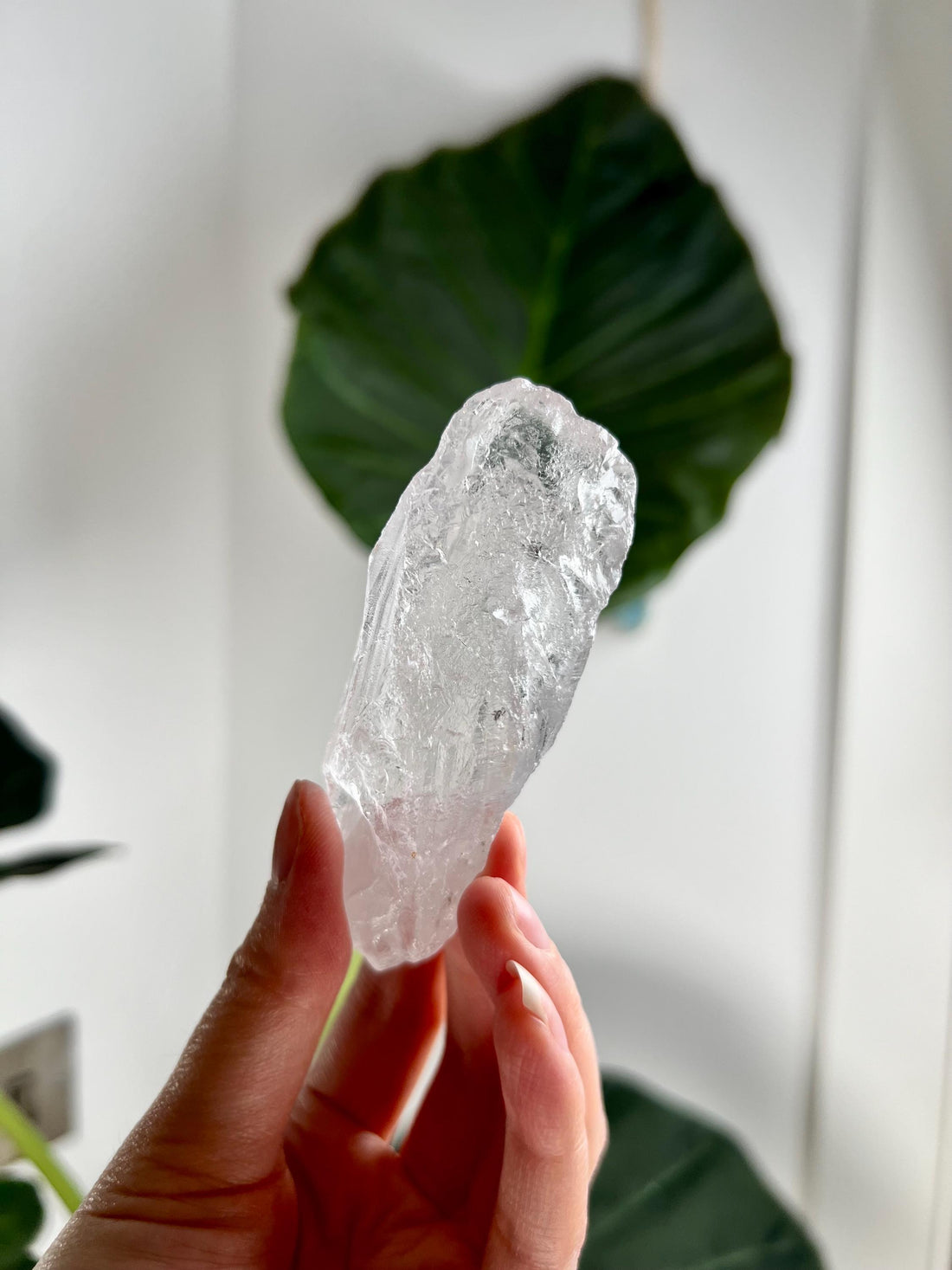 100% Natural High-Quality Root Lemurian Quartz - Self-Healed and Etched Crystal from Serra do Cabral, Brazil - LRC12, 71g