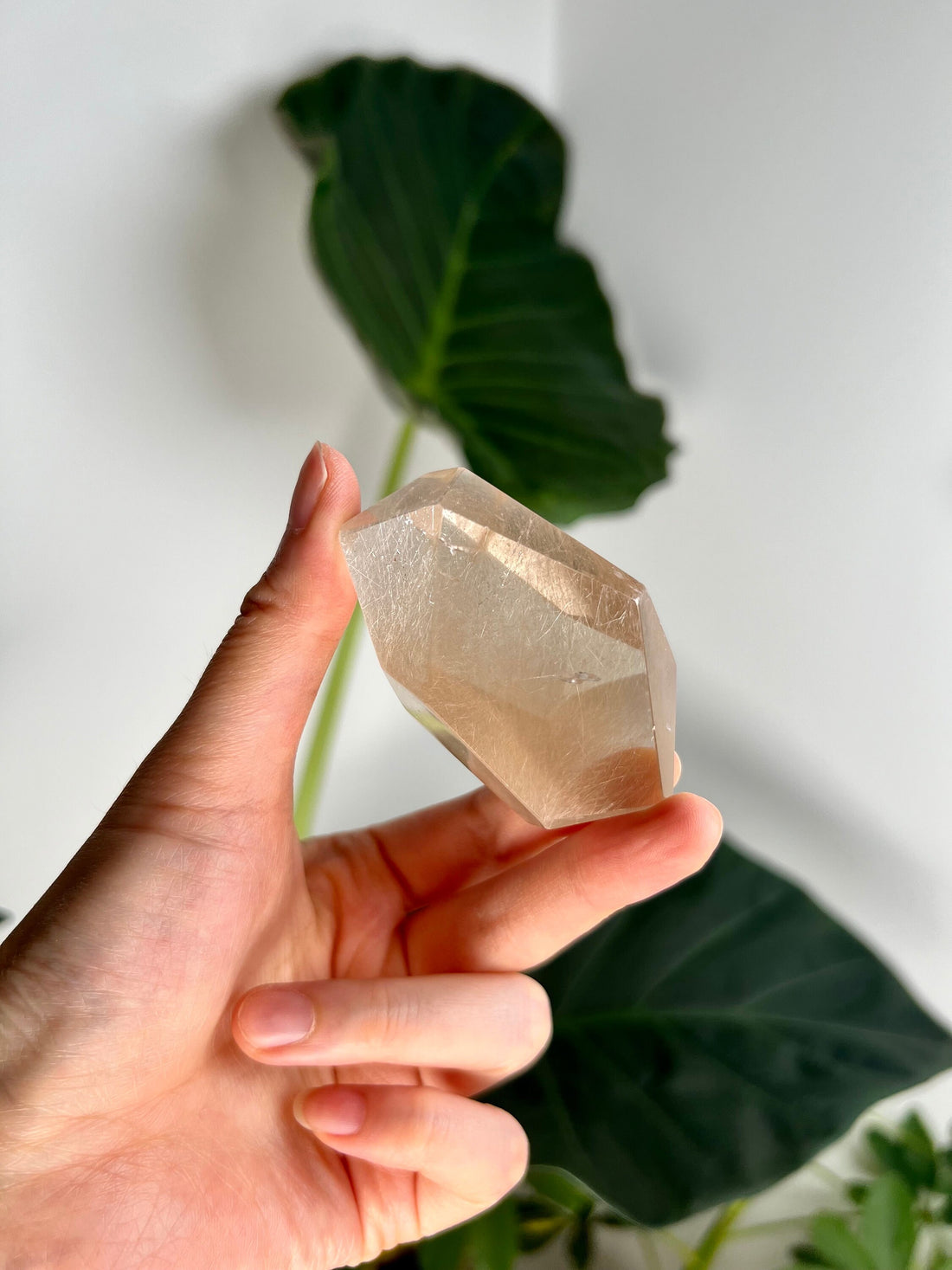 Grade AAA+ Natural Amphibole Rutile Quartz, Angel Phantom Quartz - from Taquaraçu de Minas, Brazil AFC11, 108g