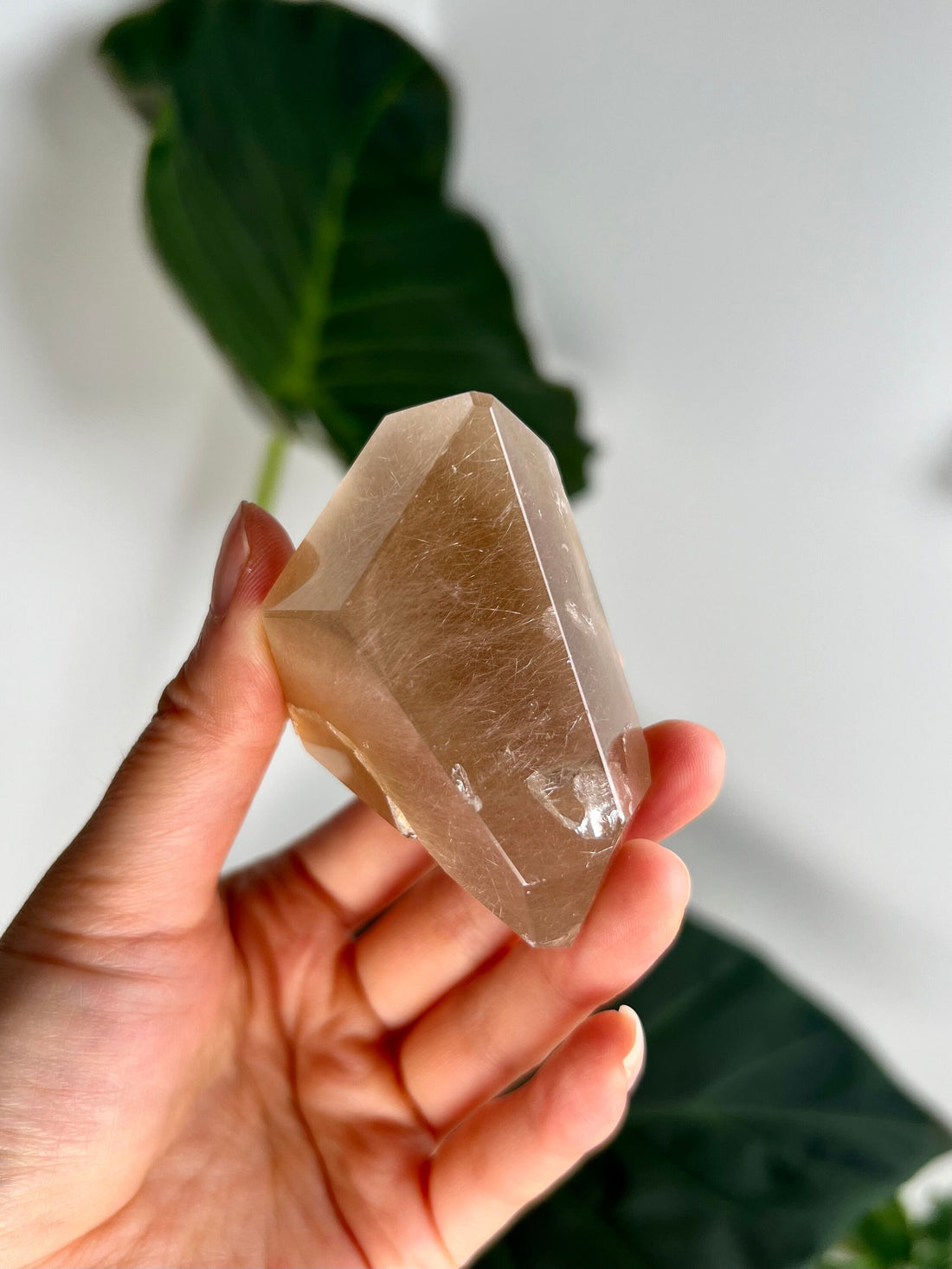Grade AAA Natural Amphibole Rutile Quartz, Angel Phantom Quartz - from Taquaraçu de Minas, Brazil AFC12, 123g
