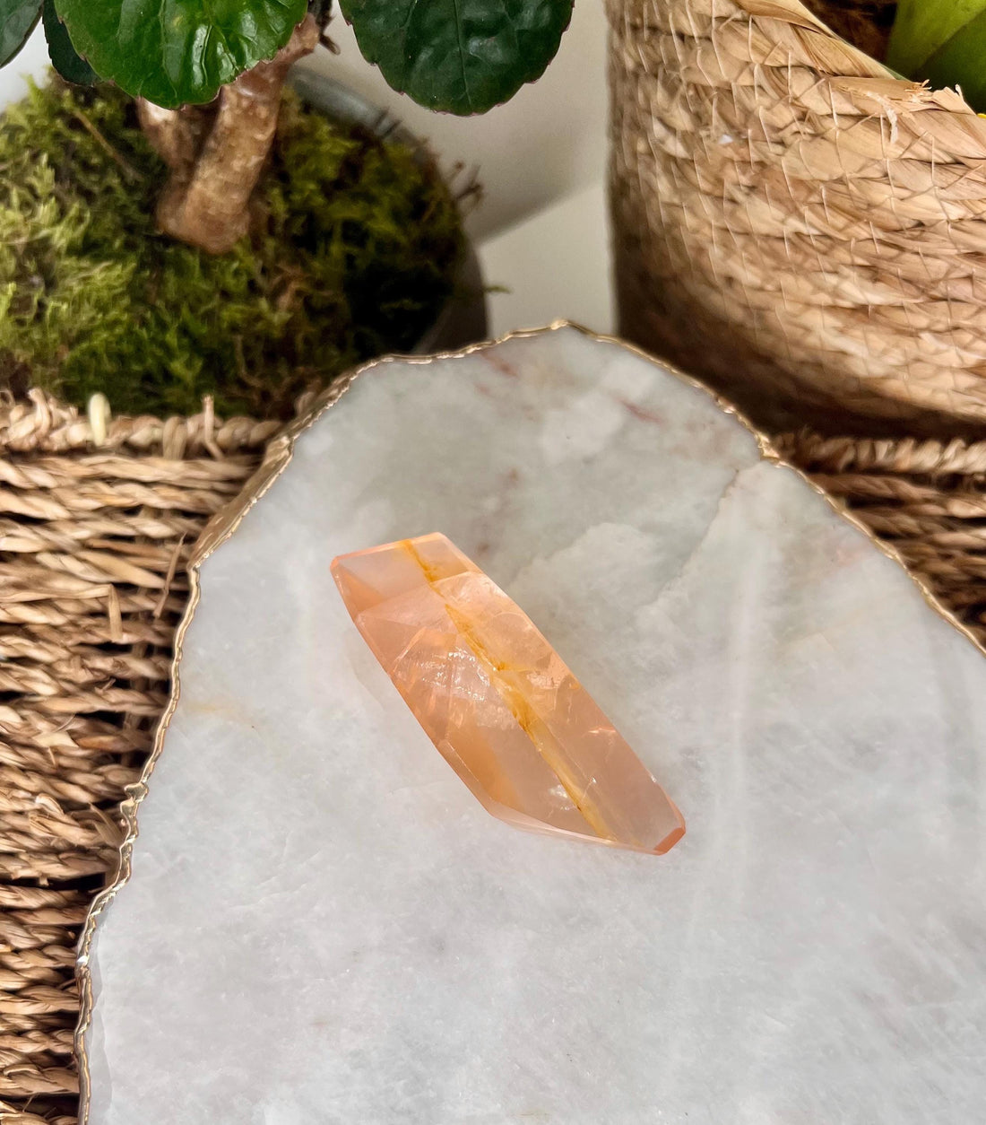 Grade AAA Golden Healer Rose Quartz Freeform with Rainbows - A Celestial Beacon of Love and Healing, GRC72, 66g