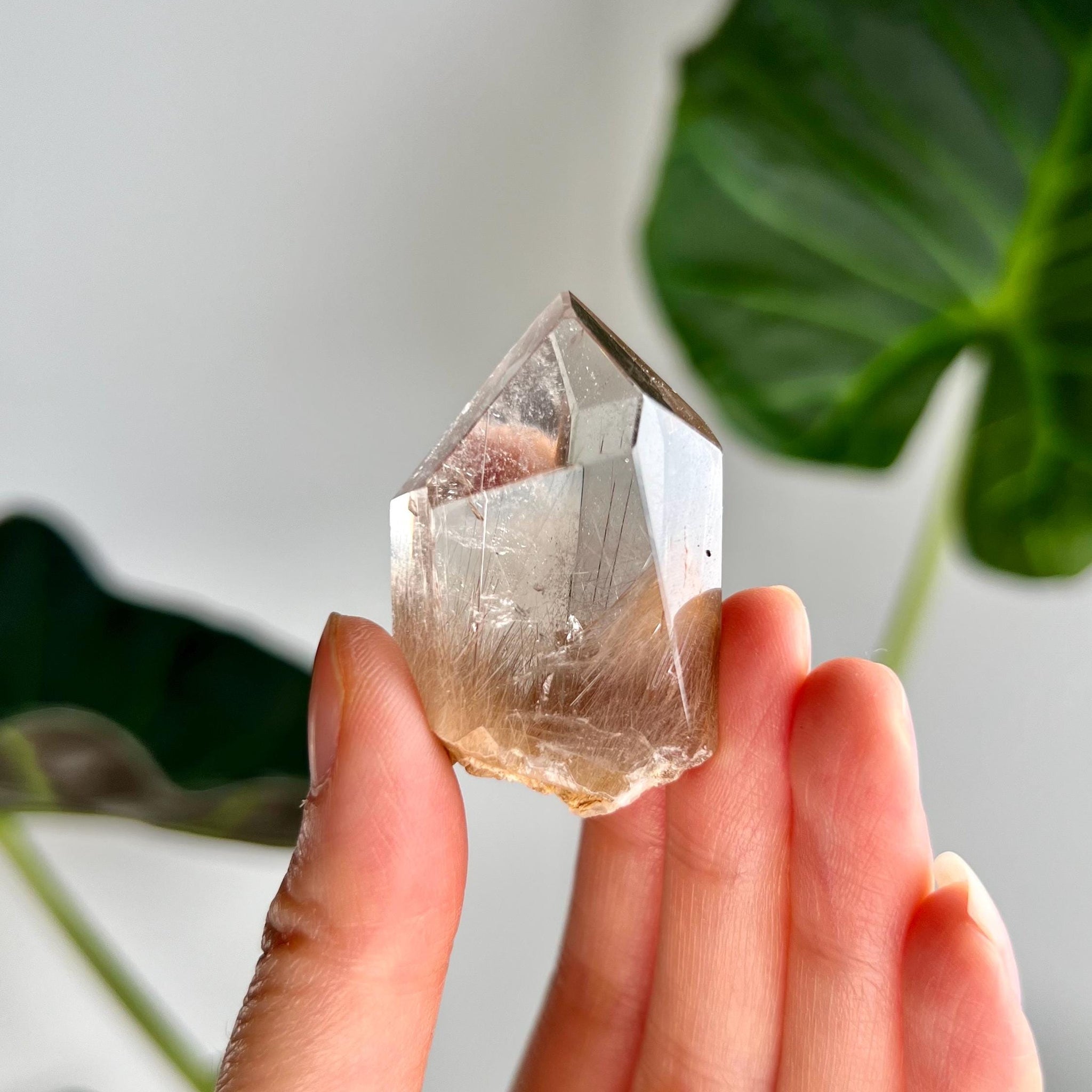 Grade AAA+ Natural Rutile Amphibole Quartz, Angel Phantom Quartz - from Taquaraçu de Minas, Brazil AFC28, 36g