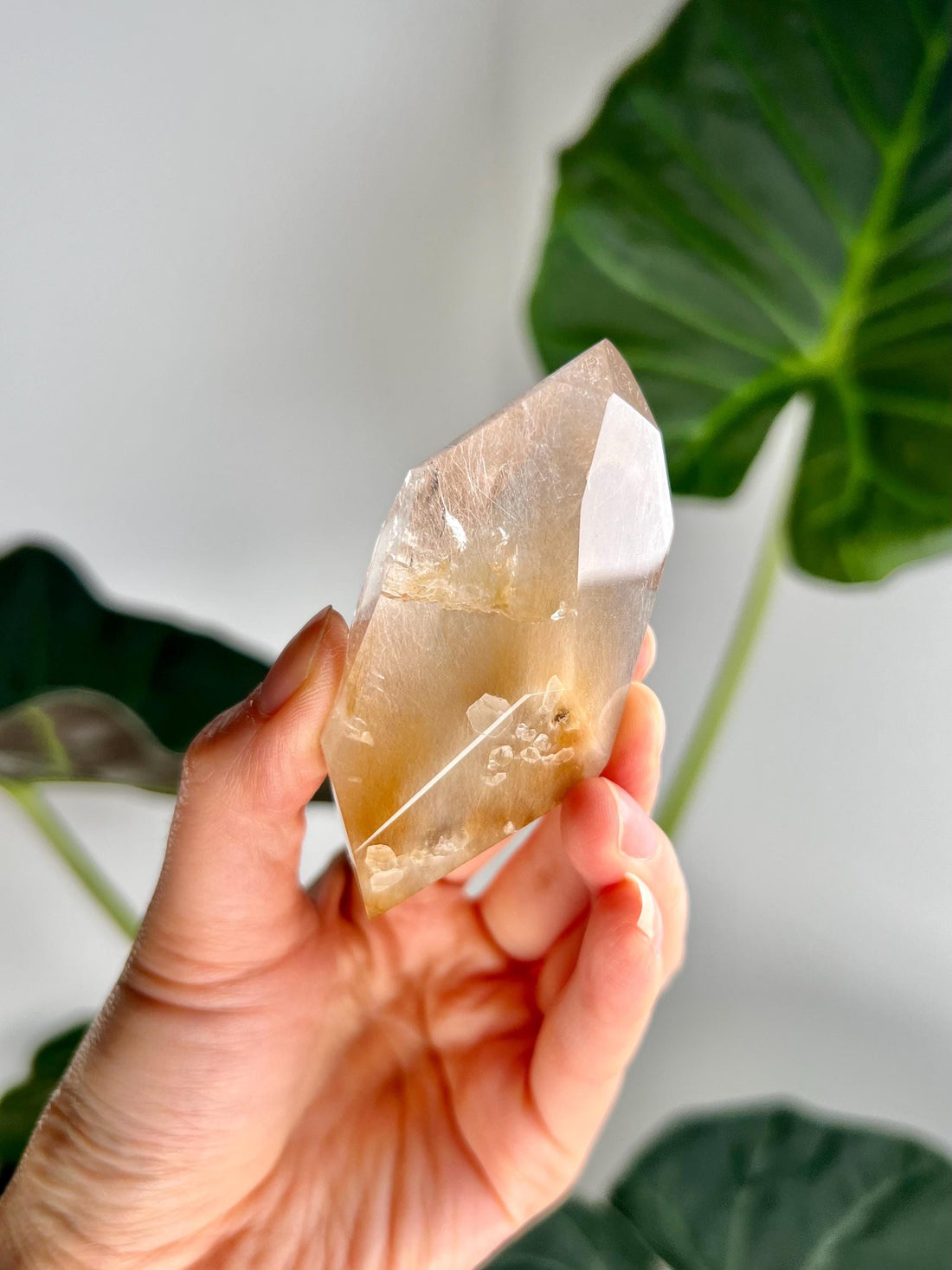 Grade AAA+ Natural Rutile Amphibole Quartz DT, Angel Phantom Quartz - from Taquaraçu de Minas, Brazil AFC35, 85g