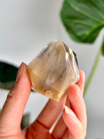 Grade AAA Natural Rutile Amphibole Quartz, Angel Phantom Quartz - from Taquaraçu de Minas, Brazil AFC45, 74g