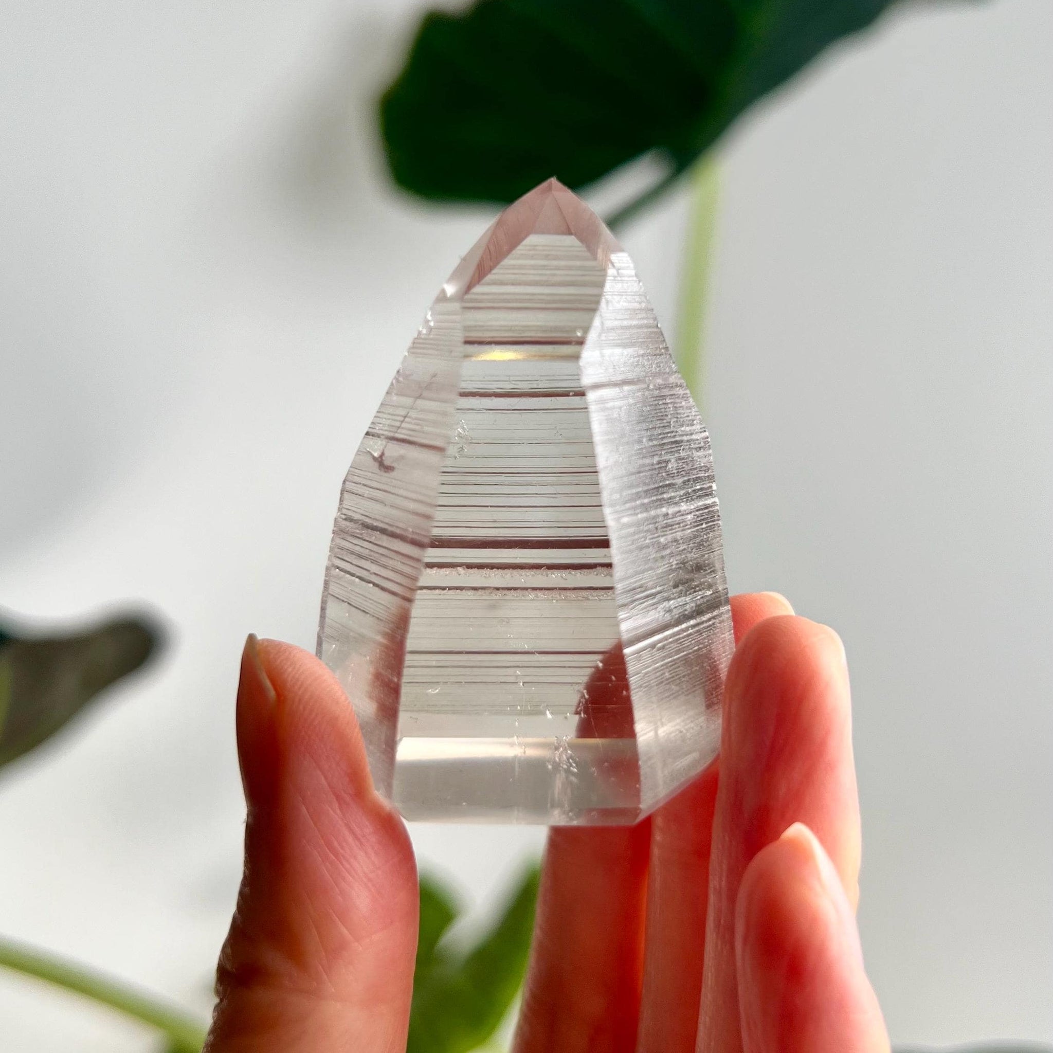 Grade AAA Lemurian Tower with Barcodes  - Semi-polished, Top Quality, from Sento Se Bahia LTC57, 71g