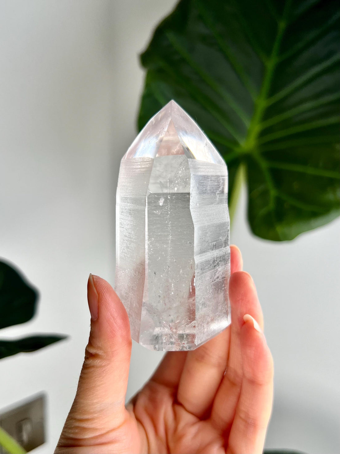 Grade AAA Lemurian Tower with Barcodes and time link - Semi-polished, Top Quality, from Sento se Bahia LTC36, 239g