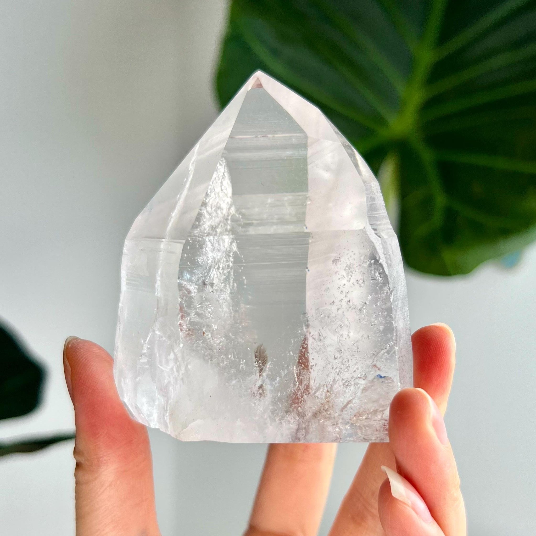 Grade AAA Lemurian Tower with Barcodes - Semi-polished, Top Quality, from Sento Se Bahia LTC42, 265g
