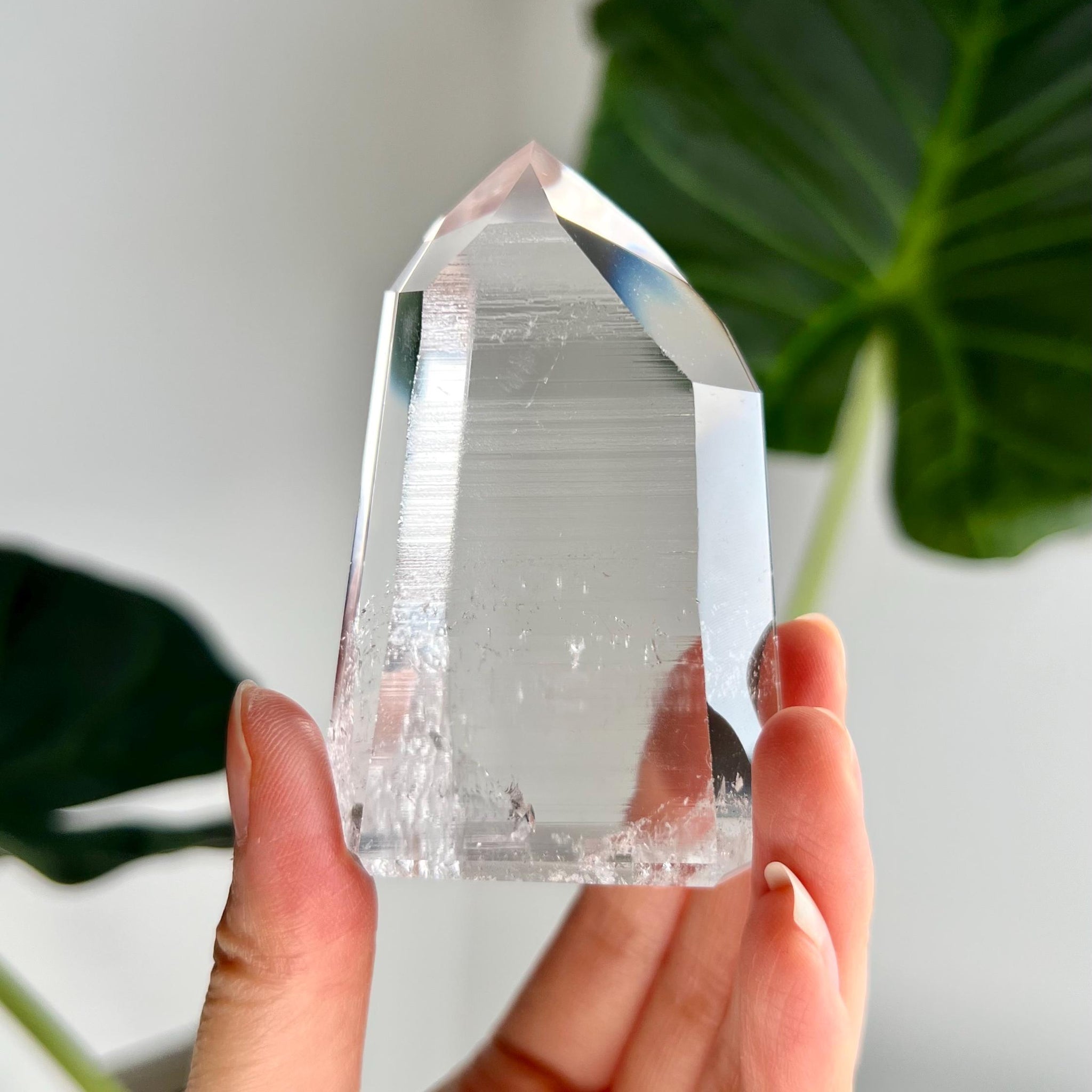 Grade AAA+ Lemurian Tower with Barcodes - Semi-polished, Top Quality, from Sento Se Bahia LTC44, 149g