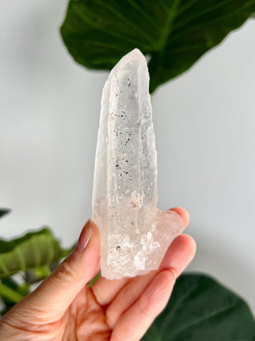 Grade AAA Natural Laser Quartz with Hematite Inclusion - Cathedral Formation from Batatal, Diamantina - SLH45, 146g