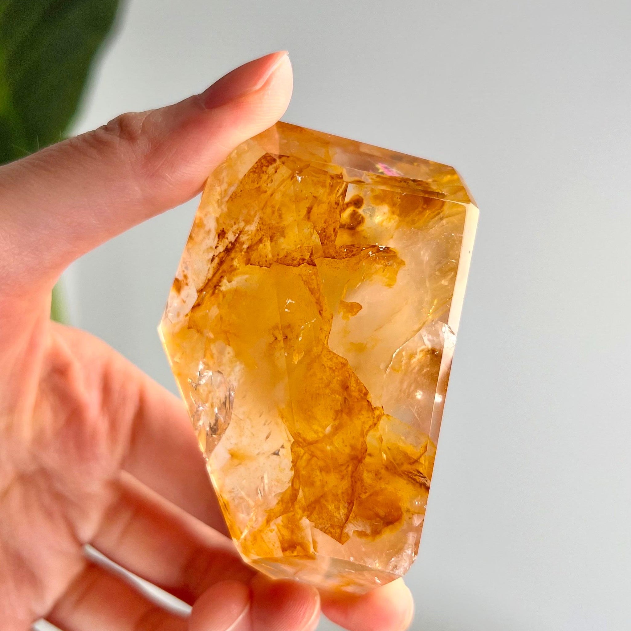 Grade AAA Golden Healer Rose Quartz Freeform with Rainbows - A Celestial Beacon of Love and Healing, GRC61, 146g