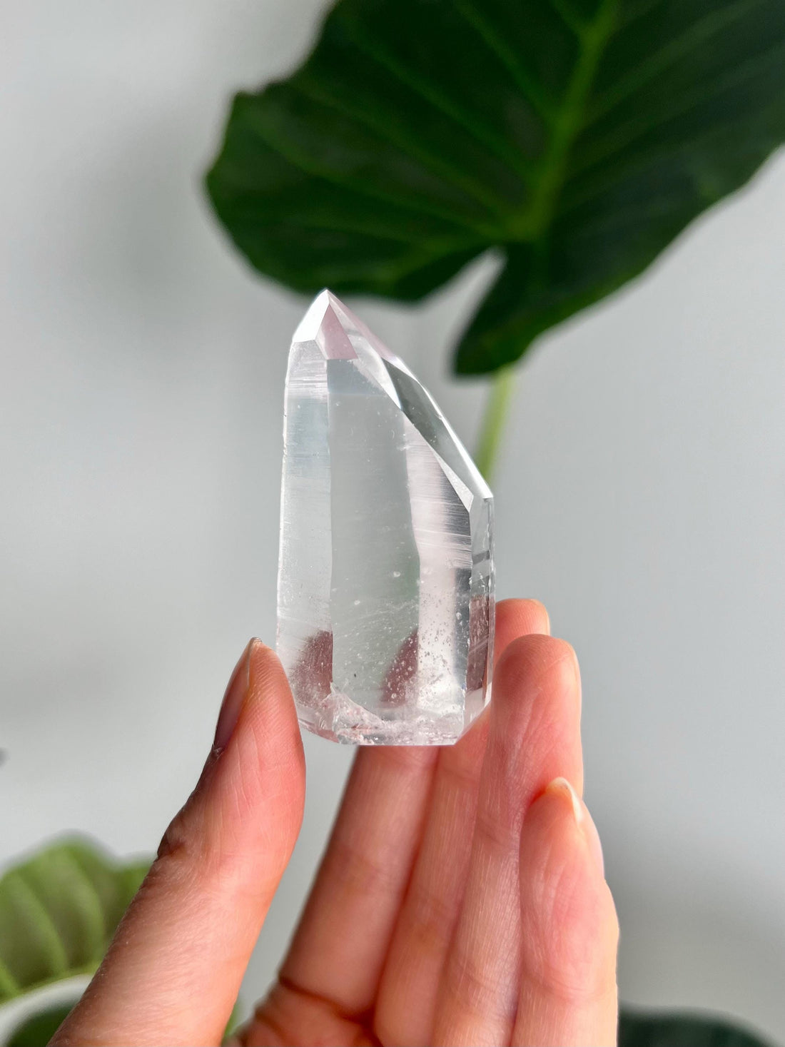 Grade AAA Lemurian Tower with Barcodes - Semi-polished, Top Quality, from Sento Se Bahia LTC63, 54g