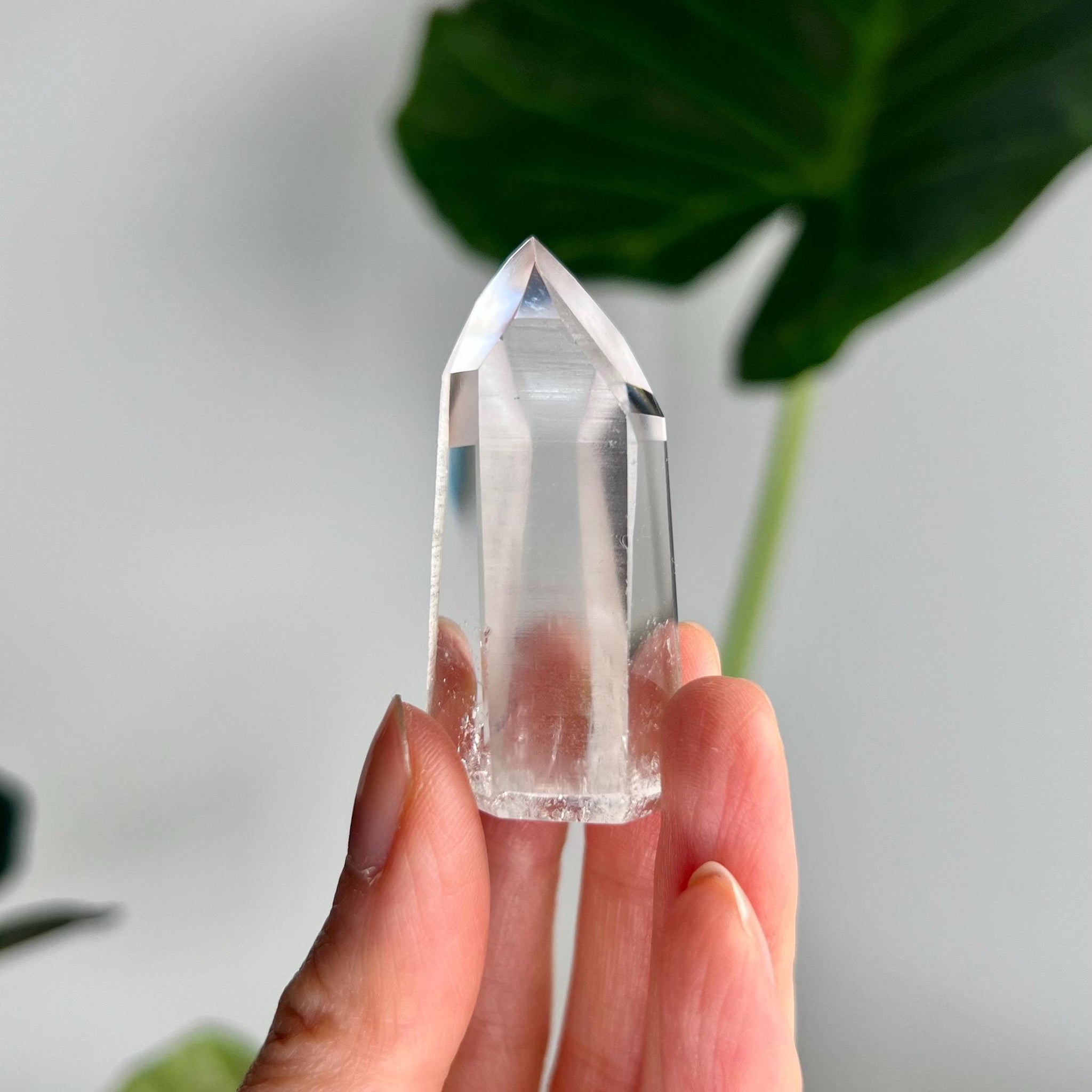 Grade AAA Lemurian Tower with Barcodes - Semi-polished, Top Quality, from Sento Se Bahia LTC64, 36g
