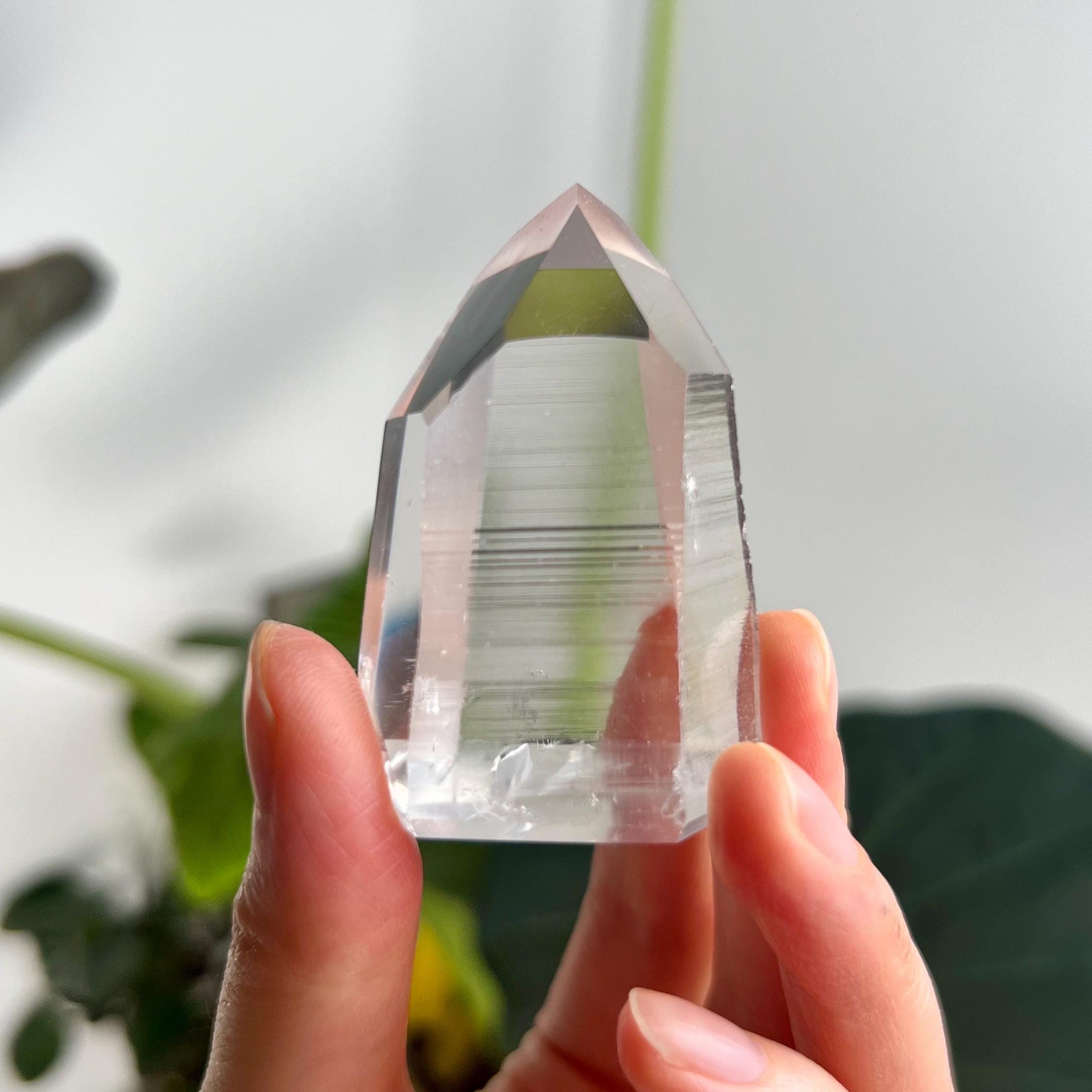 Grade AAA Lemurian Tower with Barcodes  - Semi-polished, Top Quality, from Sento Se Bahia LTC54, 67g