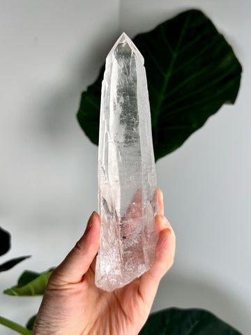 Grade AAA Singing Laser Quartz from Batatal, Diamantina - with Hematite Inclusion,SLH52, 408g