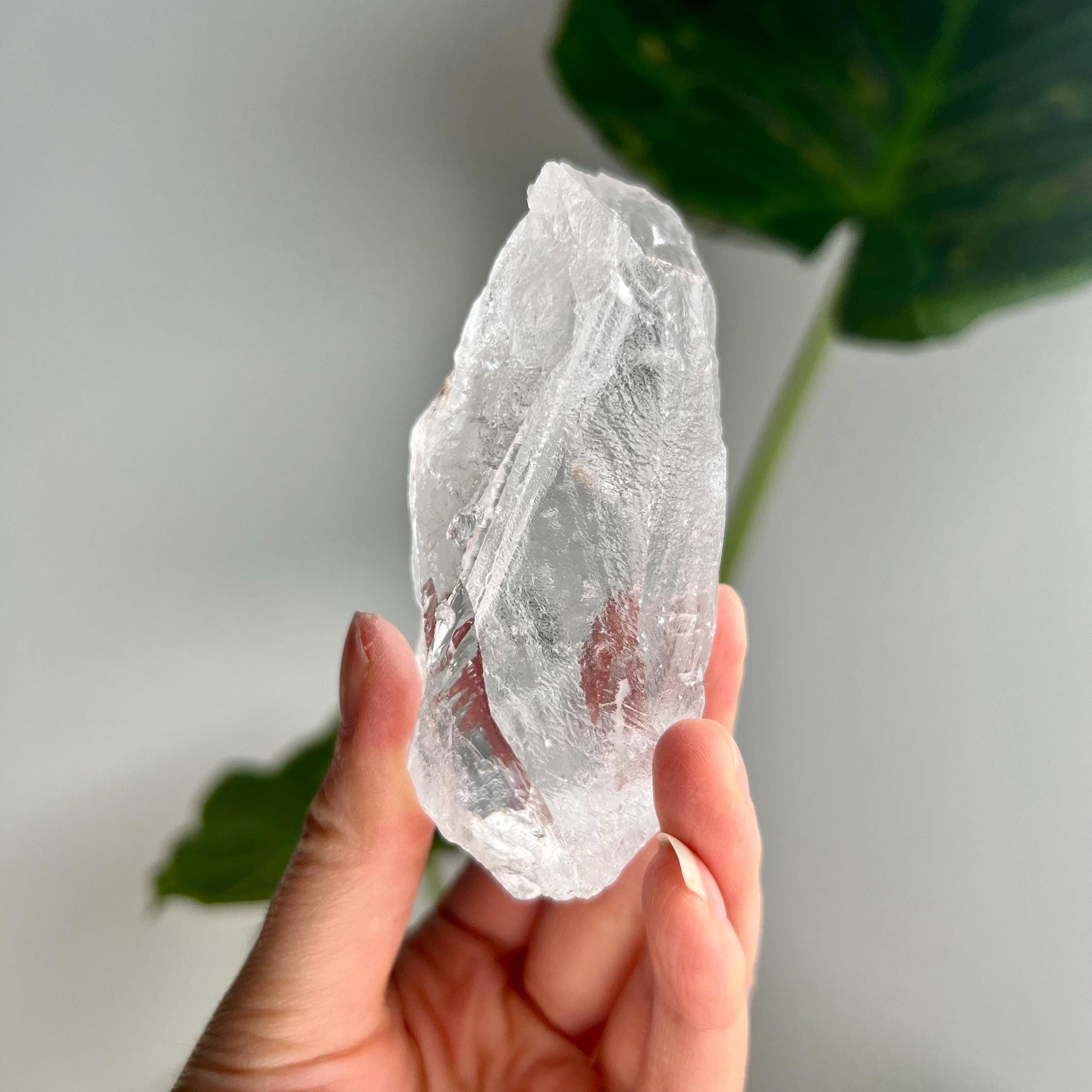 100% Natural Grade A Root Lemurian Quartz - Self-Healed and Etched Crystal from Serra do Cabral, Brazil - LRC16, 155g