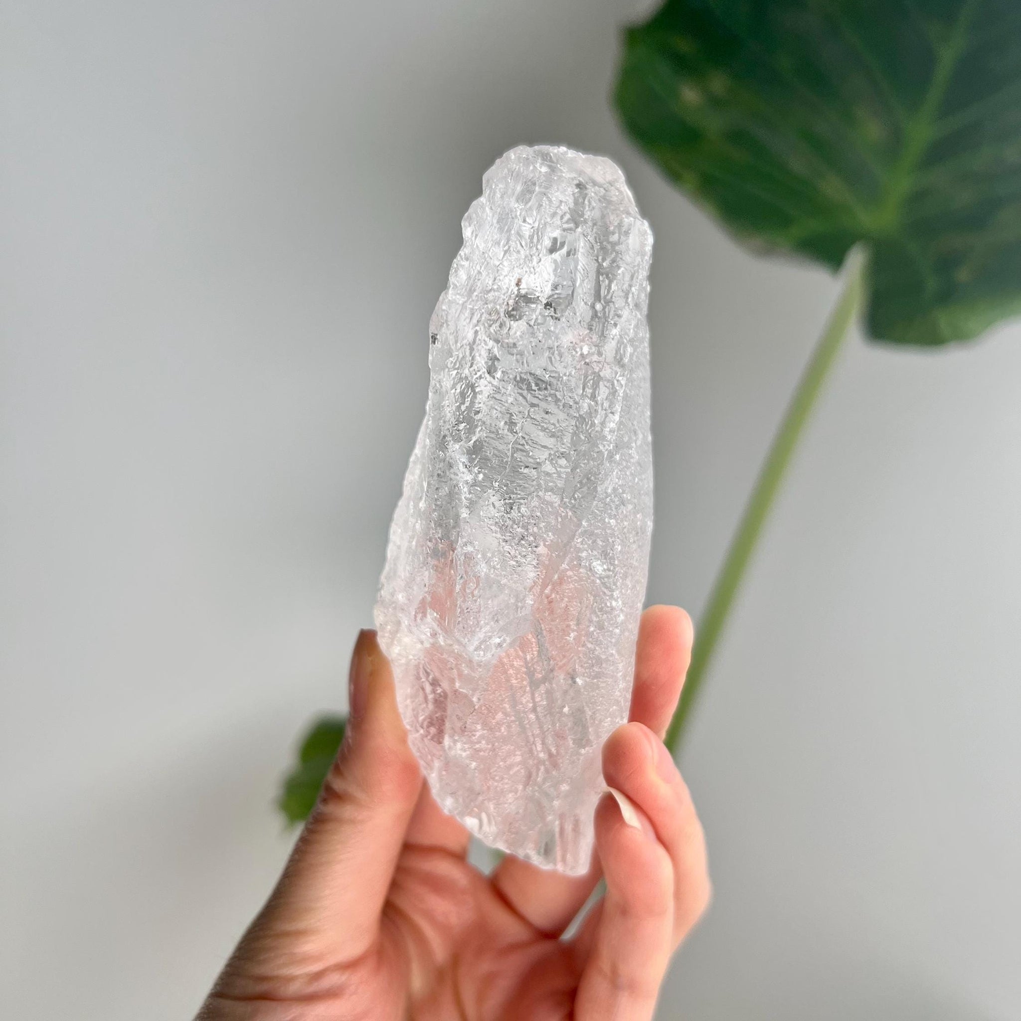 100% Natural Grade A Root Lemurian Quartz - Self-Healed and Etched Crystal from Serra do Cabral, Brazil - LRC21, 228g