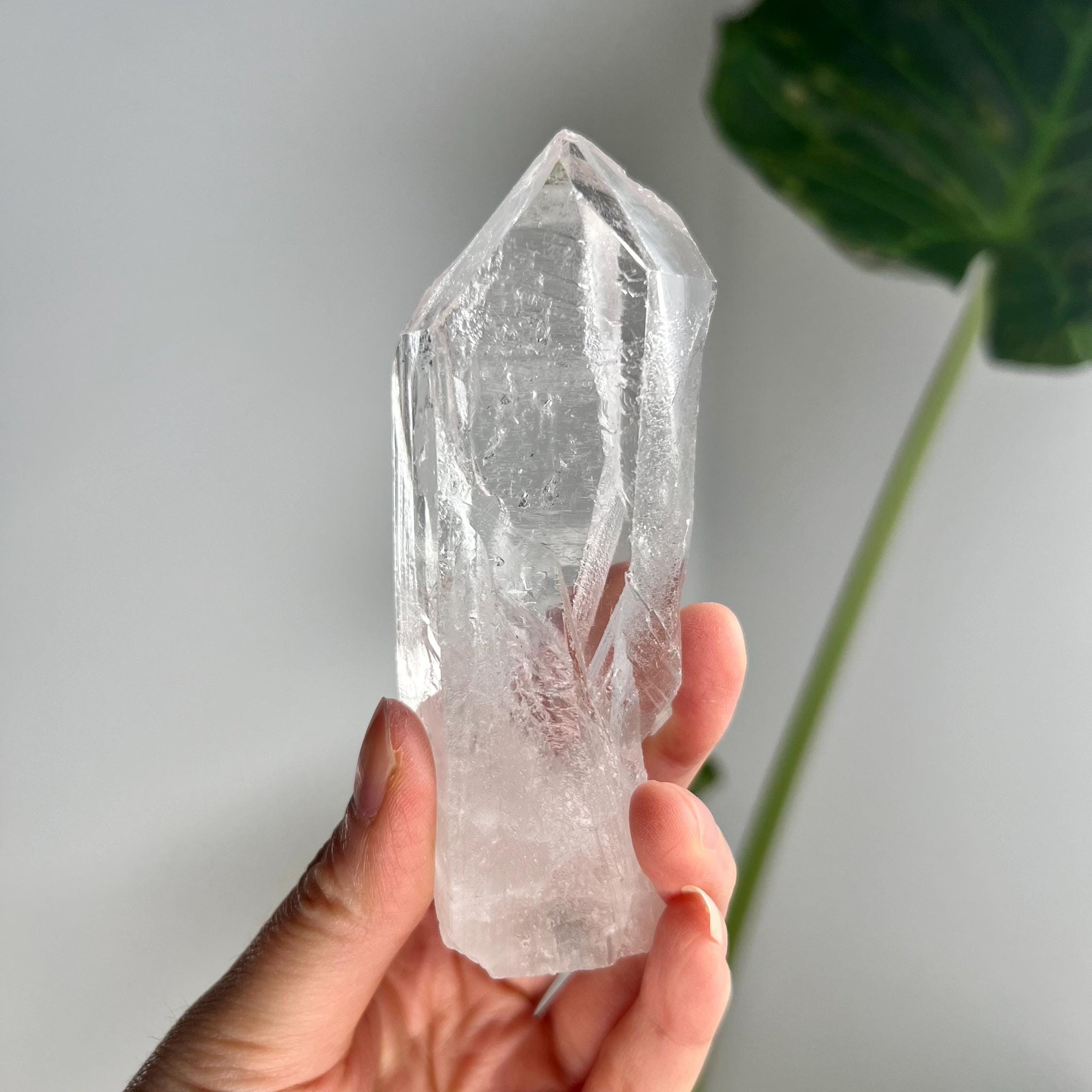 100% Natural Grade A Root Lemurian Quartz - Self-Healed and Etched Crystal from Serra do Cabral, Brazil - LRC24, 159g