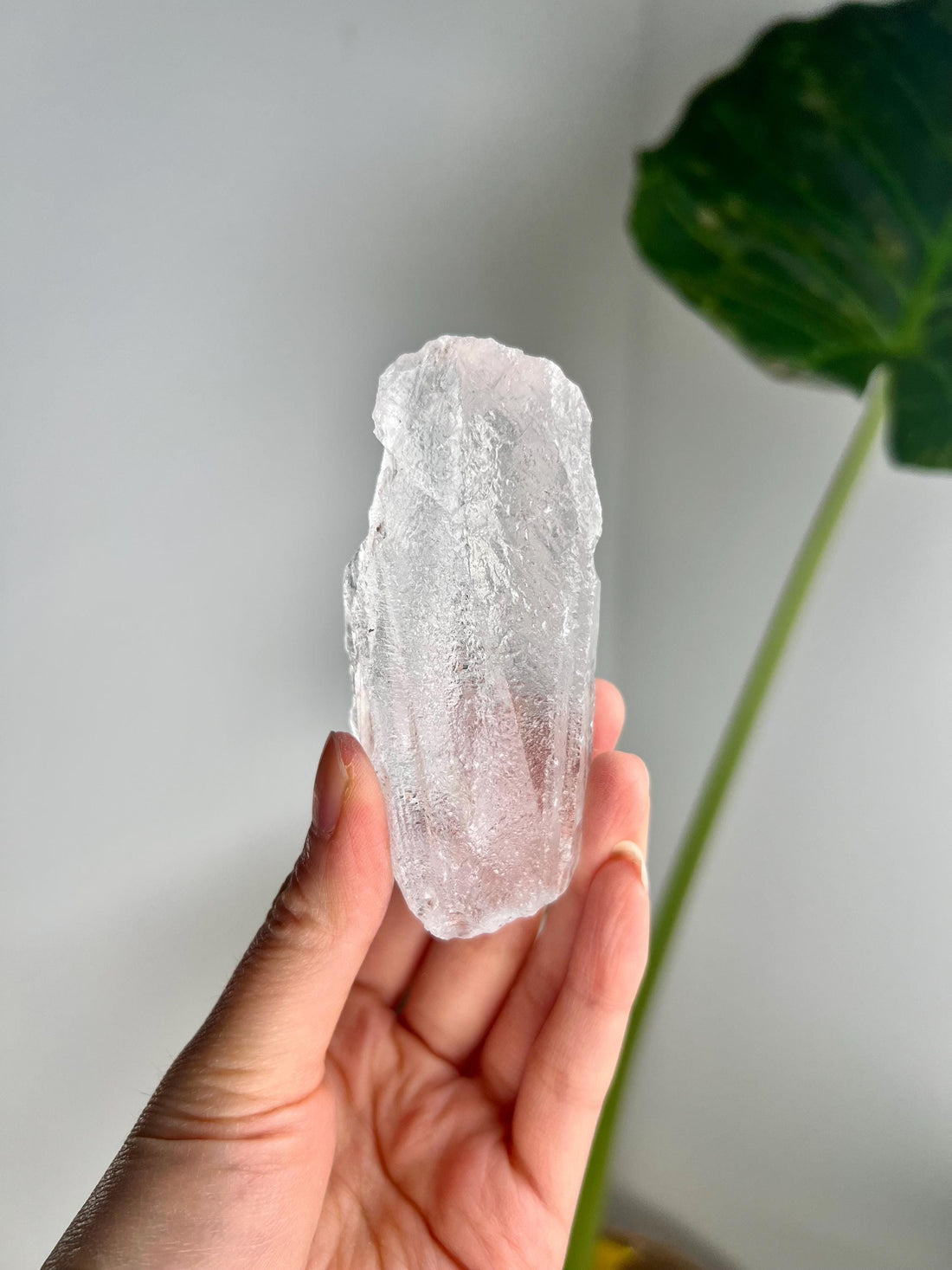 100% Natural Grade A Root Lemurian Quartz - Self-Healed and Etched Crystal from Serra do Cabral, Brazil - LRC27, 131g