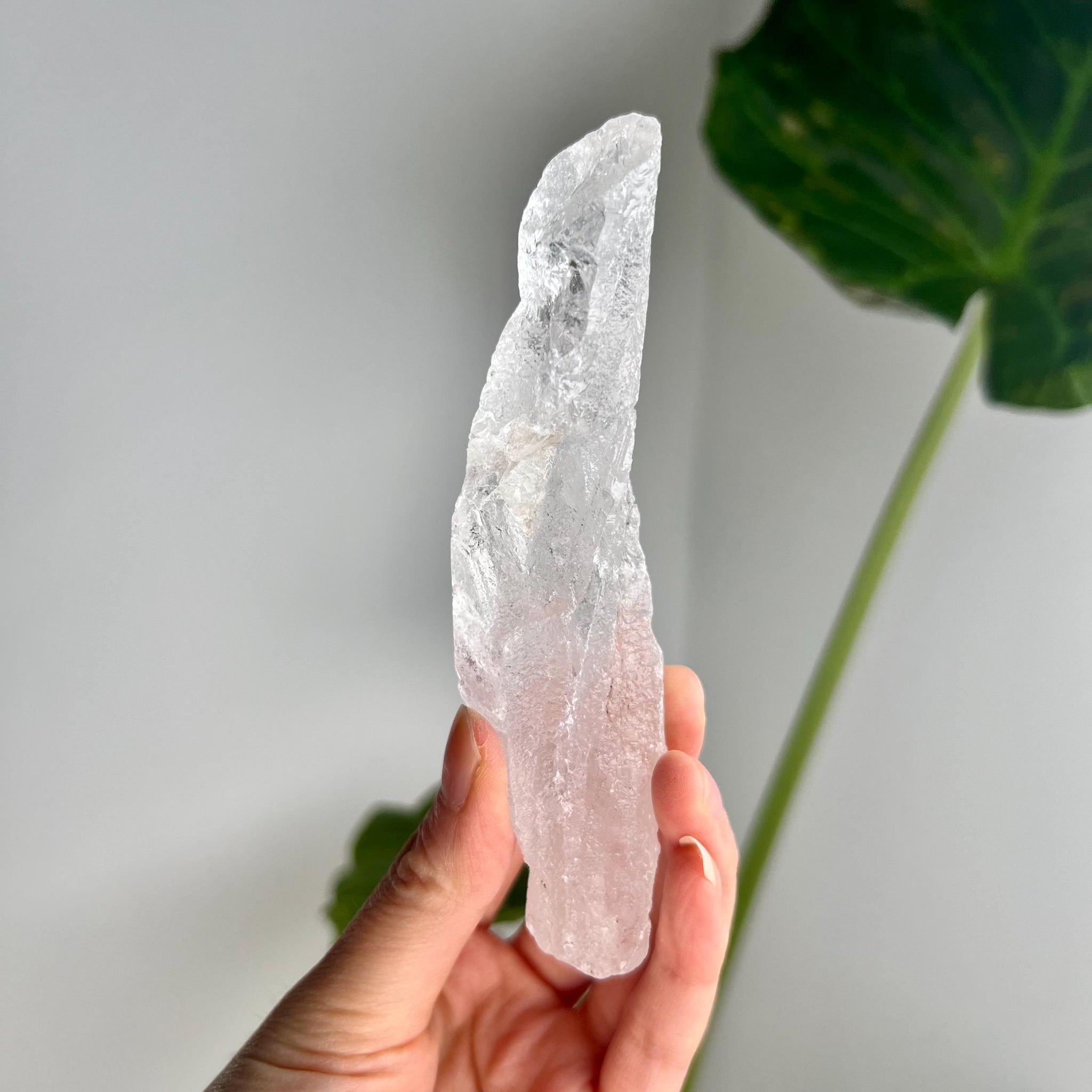 100% Natural Grade A Root Lemurian Quartz - Self-Healed and Etched Crystal from Serra do Cabral, Brazil - LRC33, 123g