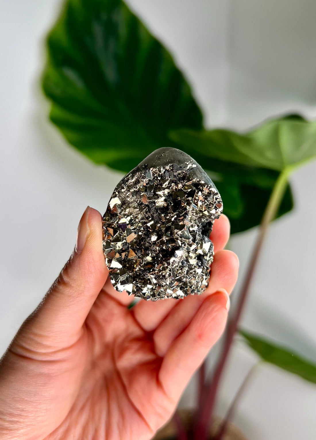 Grade AA Pyrite Cutbase with Sphalerite Huanzala, Peru – Semi-Polished, Protection Stone, Solar Plexus, Wealth Manifestation PCP13, 133g