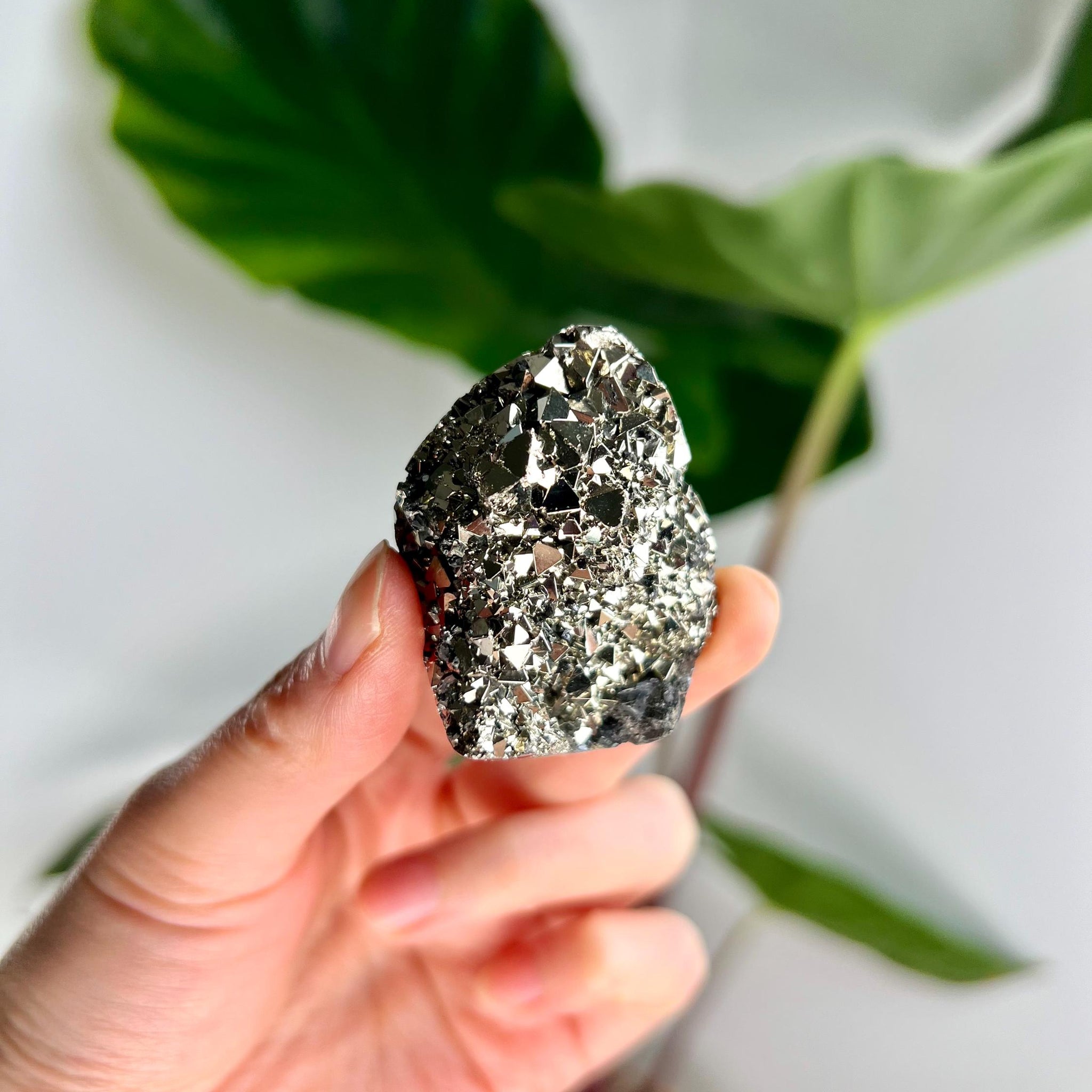 Grade AA Pyrite Cutbase with Sphalerite Huanzala, Peru – Semi-Polished, Protection Stone, Solar Plexus, Wealth Manifestation PCP14, 106g