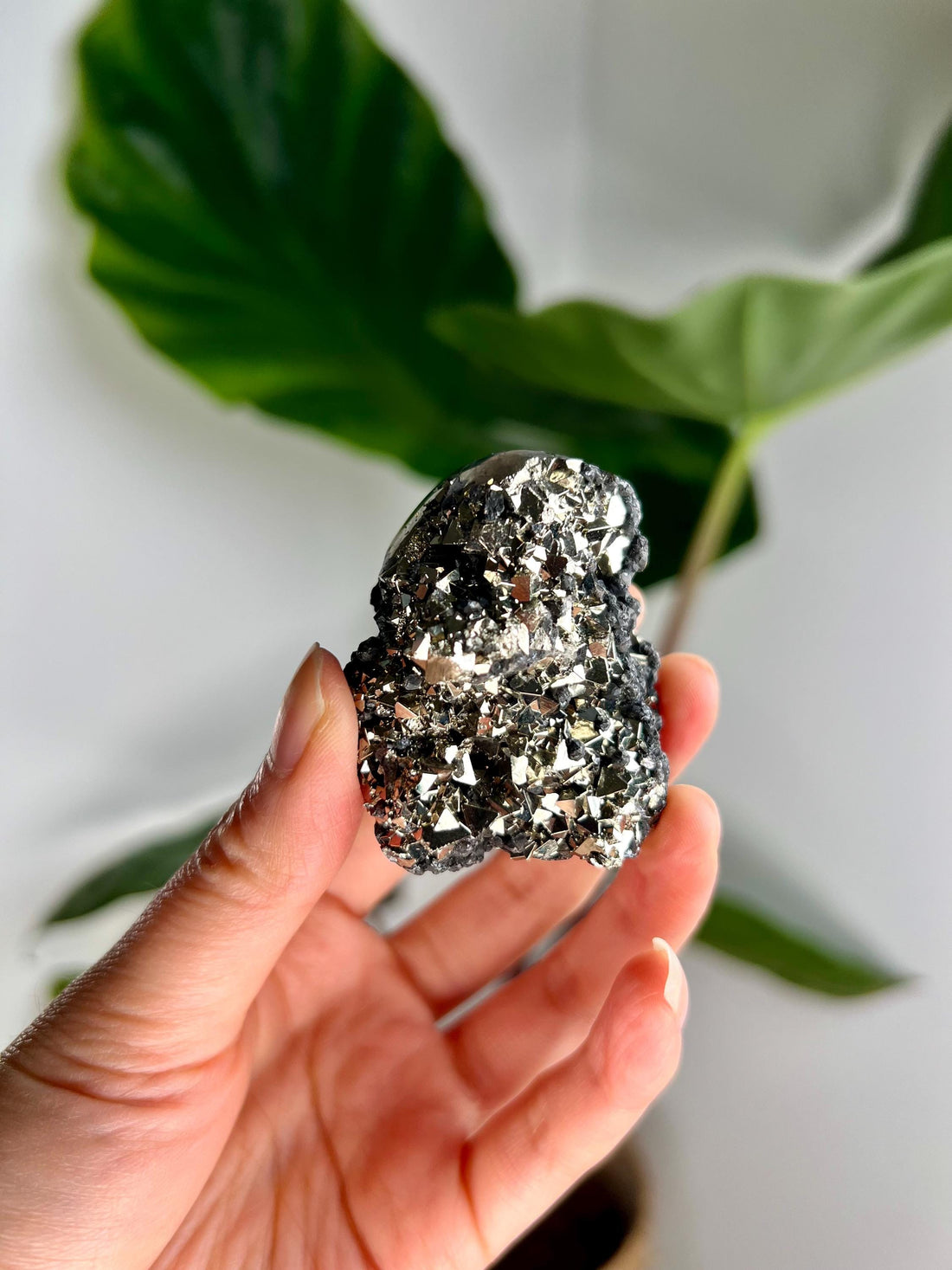 Grade AA Pyrite Cutbase with Sphalerite Huanzala, Peru – Semi-Polished, Protection Stone, Solar Plexus, Wealth Manifestation PCP16, 150g