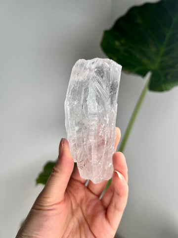 100% Natural Grade A Root Lemurian Quartz - Self-Healed and Etched Crystal from Serra do Cabral, Brazil - LRC17, 179g