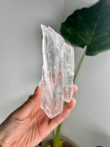 100% Natural Grade A Root Lemurian Quartz - Self-Healed and Etched Crystal from Serra do Cabral, Brazil - LRC23, 268g