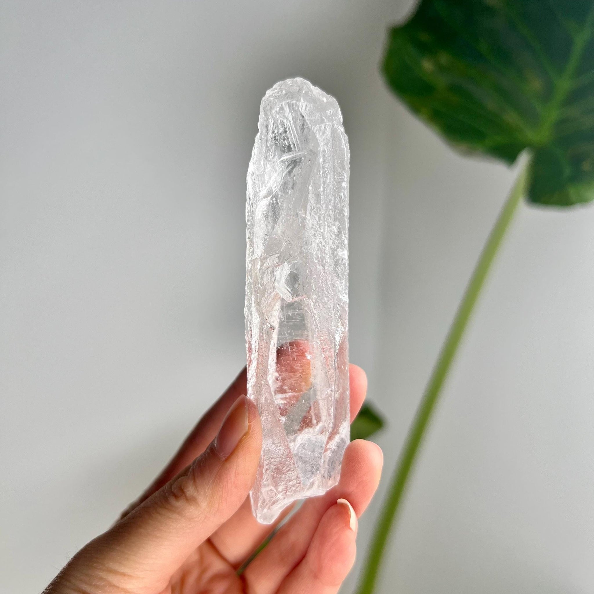 100% Natural Grade A Root Lemurian Quartz - Self-Healed and Etched Crystal from Serra do Cabral, Brazil - LRC32, 114g