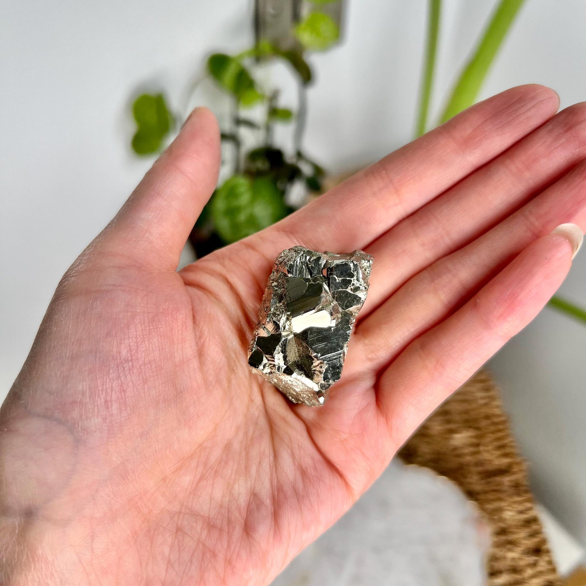 Grade A+ Natural Pyrite from Peru – Protection Stone, Solar Plexus, Wealth Manifestation PRP04, 56g