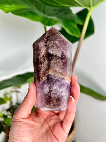 Grade AAA Super Seven Tower from Brazil - High-Vibration Master Healing Crystal 298g, STG17