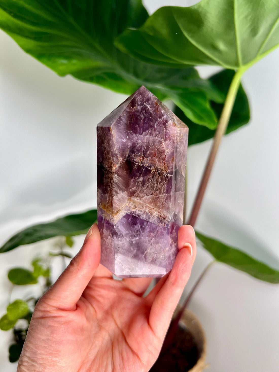 Grade AAA Super Seven Tower from Brazil - High-Vibration Master Healing Crystal 298g, STG17