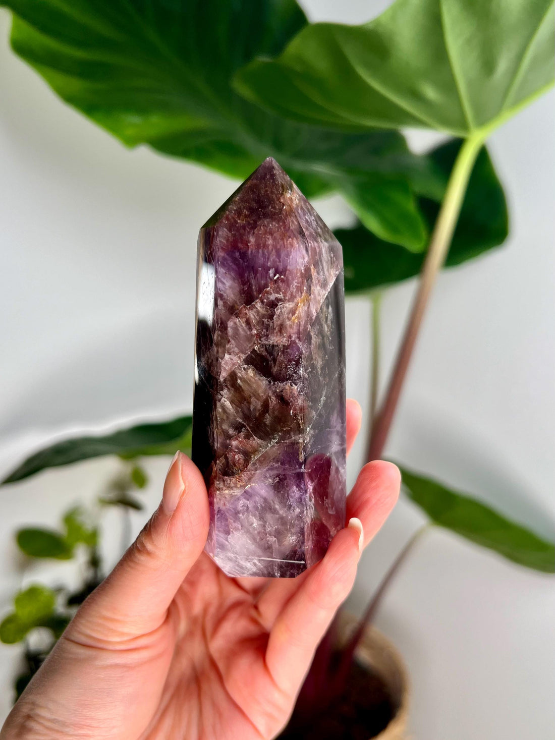 Grade AAA Super Seven Tower from Brazil - High-Vibration Master Healing Crystal 276g, STG16
