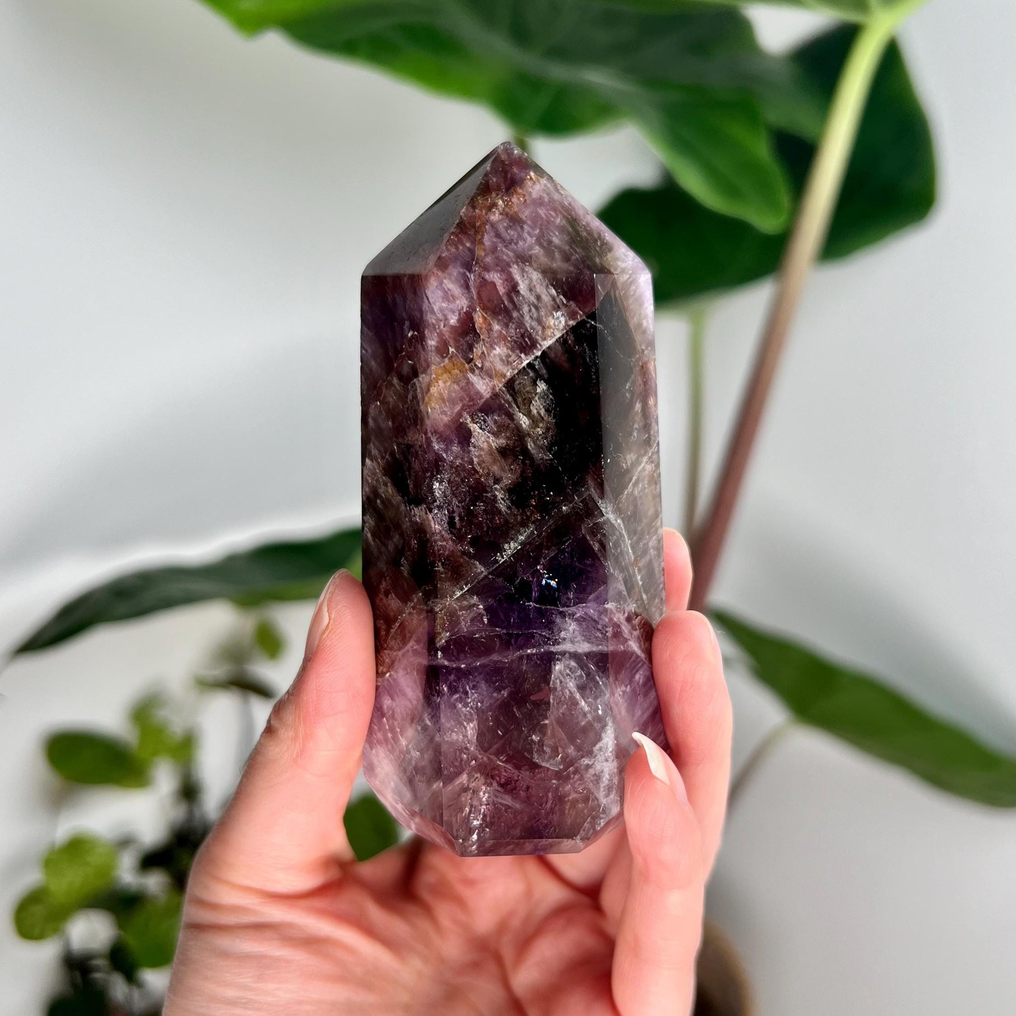 Grade AAA Super Seven Tower from Brazil - High-Vibration Master Healing Crystal 276g, STG16
