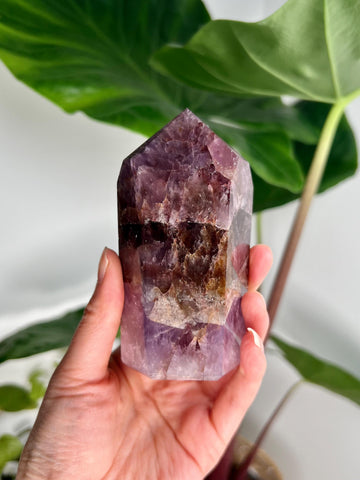 Grade AAA Super Seven Tower from Brazil - High-Vibration Master Healing Crystal 374g, STG20