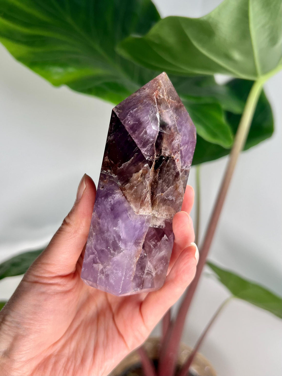 Grade AAA Super Seven Tower from Brazil - High-Vibration Master Healing Crystal 343g, STG23