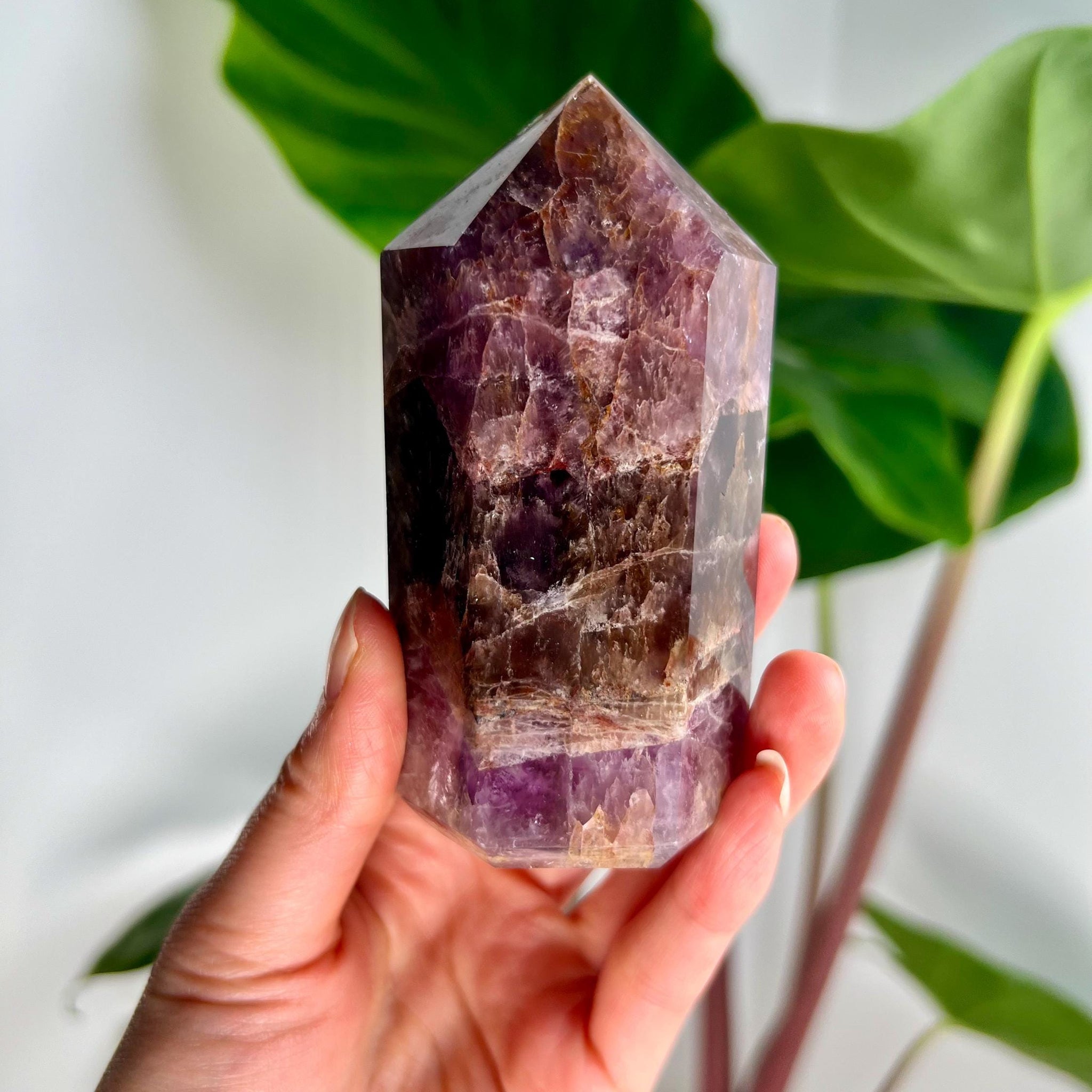 Grade AAA Super Seven Tower from Brazil - High-Vibration Master Healing Crystal 326g, STG29