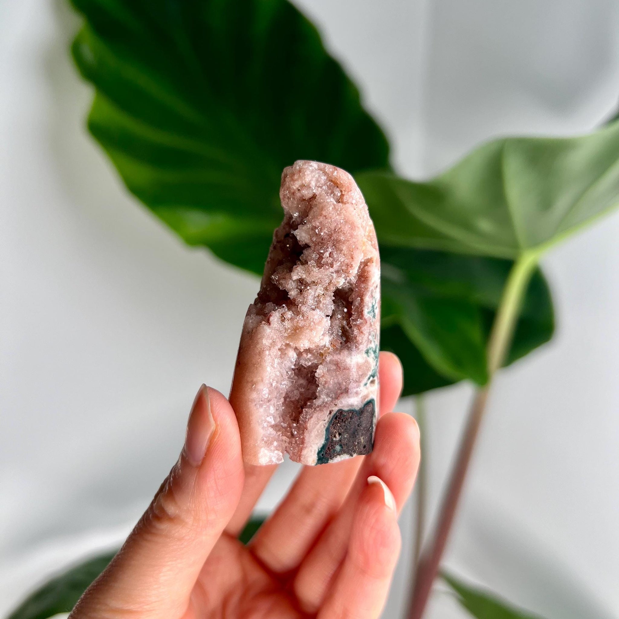 Grade AA Natural Pink Amethyst Geode Cutbase  - The Gem of Healing and Feminine Grace PCG23, 75g