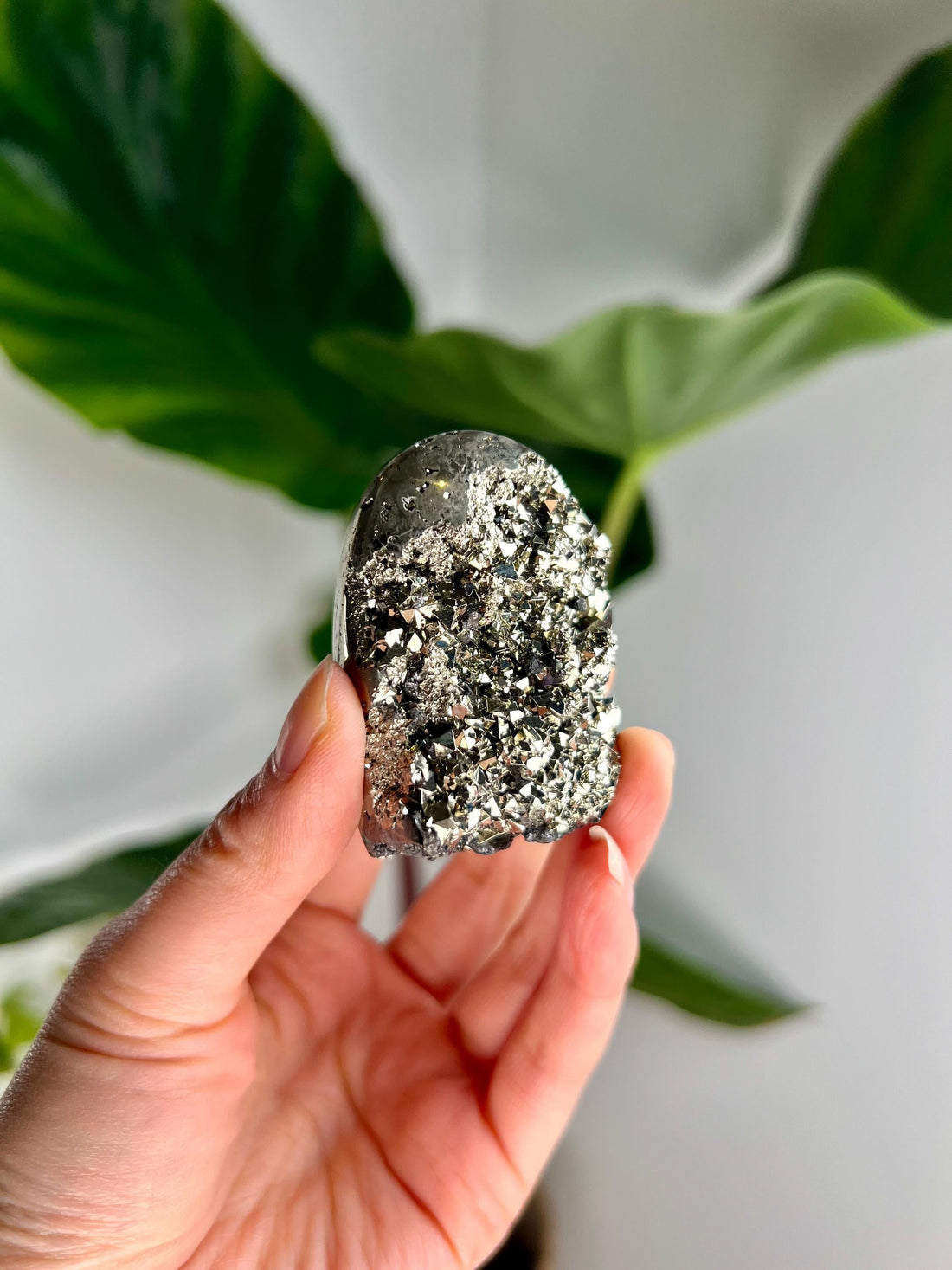 Grade AA Pyrite Cutbase with Sphalerite Huanzala, Peru – Semi-Polished, Protection Stone, Solar Plexus, Wealth Manifestation PCP19, 201g