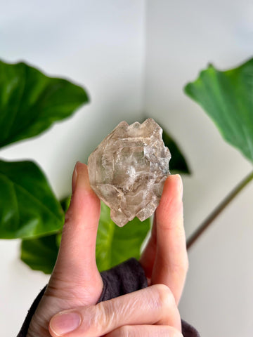 Grade AA 100% Natural Smoky Elestial Quartz - A Portal to Mystical Realms and Vibrant Healing 47g, EQC15