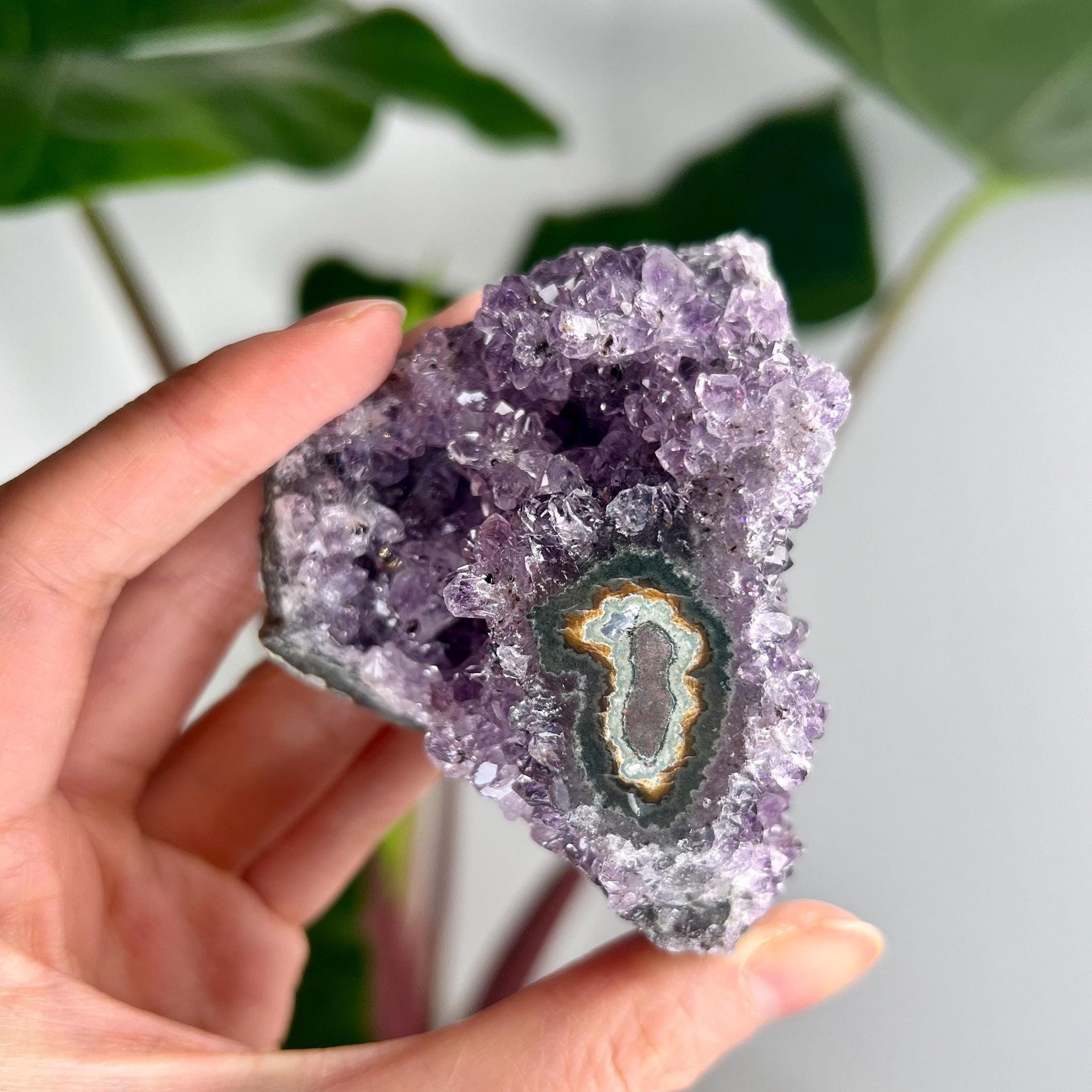 Grade AA Natural Amethyst Flower Stalactite from Uruguay – Unique Formation, High-Energy Healing Crystal - US22, 154g